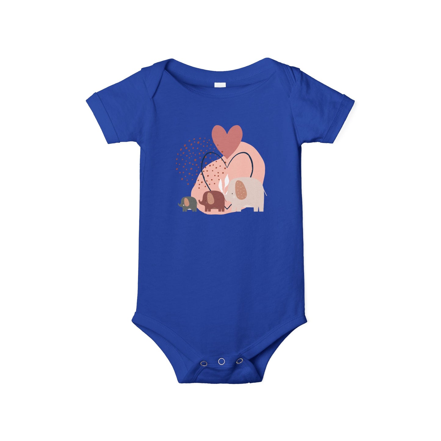Love Elephants Short-Sleeve Bodysuit