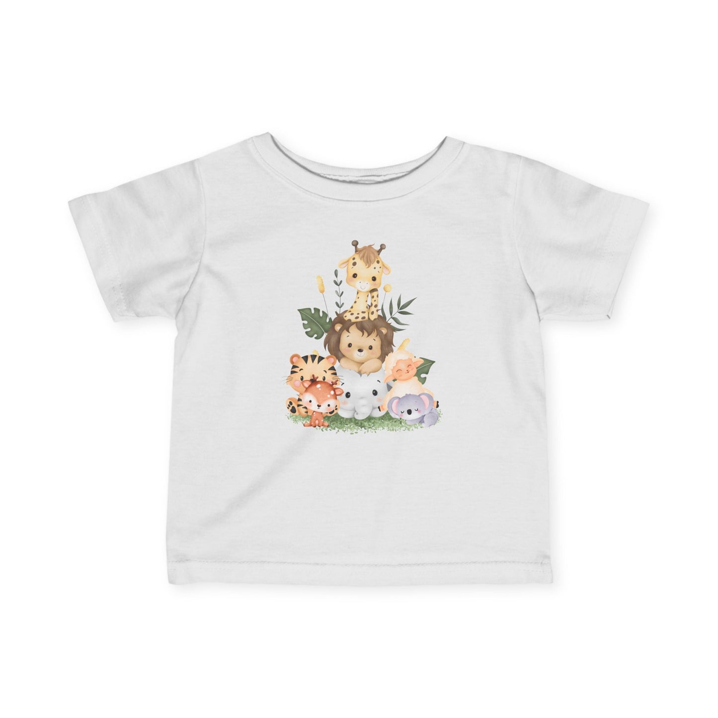 サファリアニマルベビーTシャツ