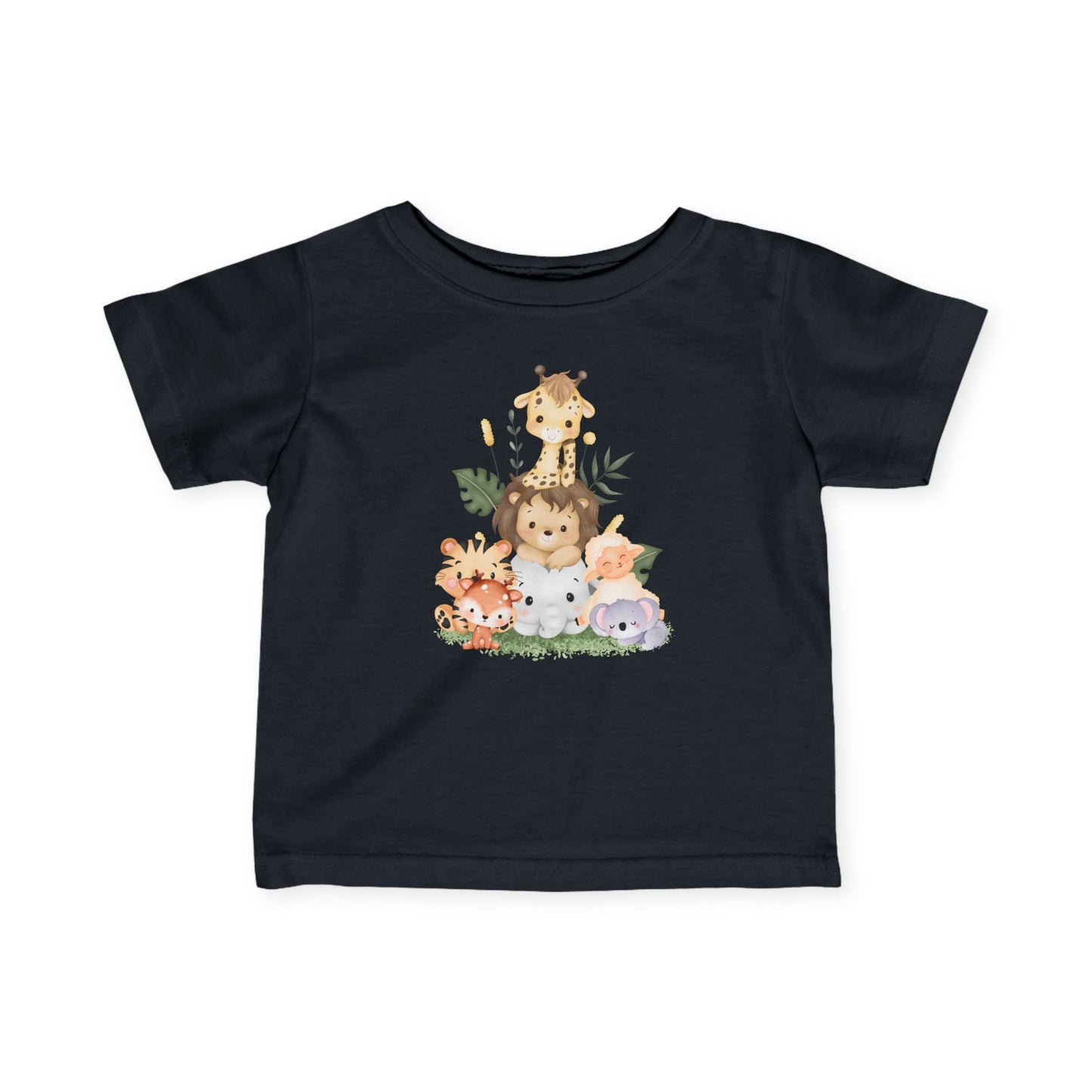 サファリアニマルベビーTシャツ