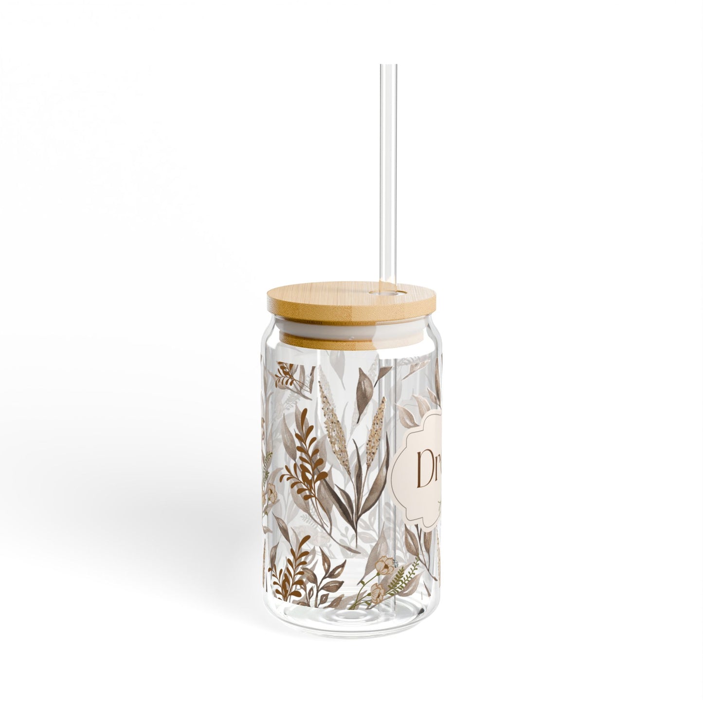 Dream Sipper Glass Cup with Lid - 16oz