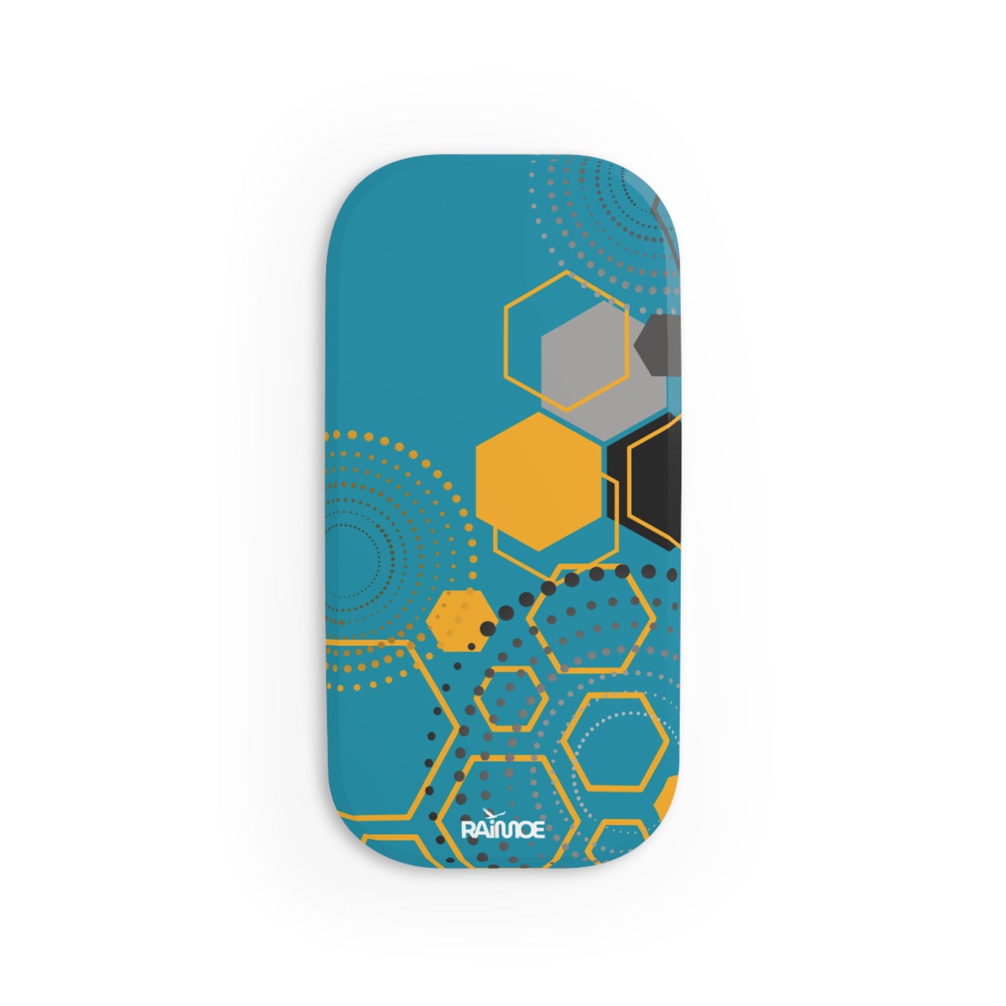 Agarre de clic para teléfono hexagonal azul