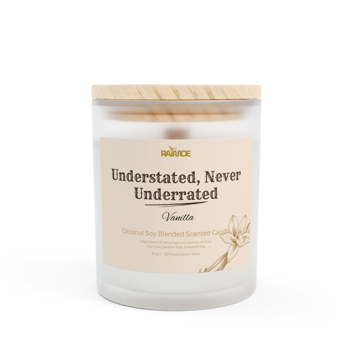 Frosted Glass Candle, 11 oz