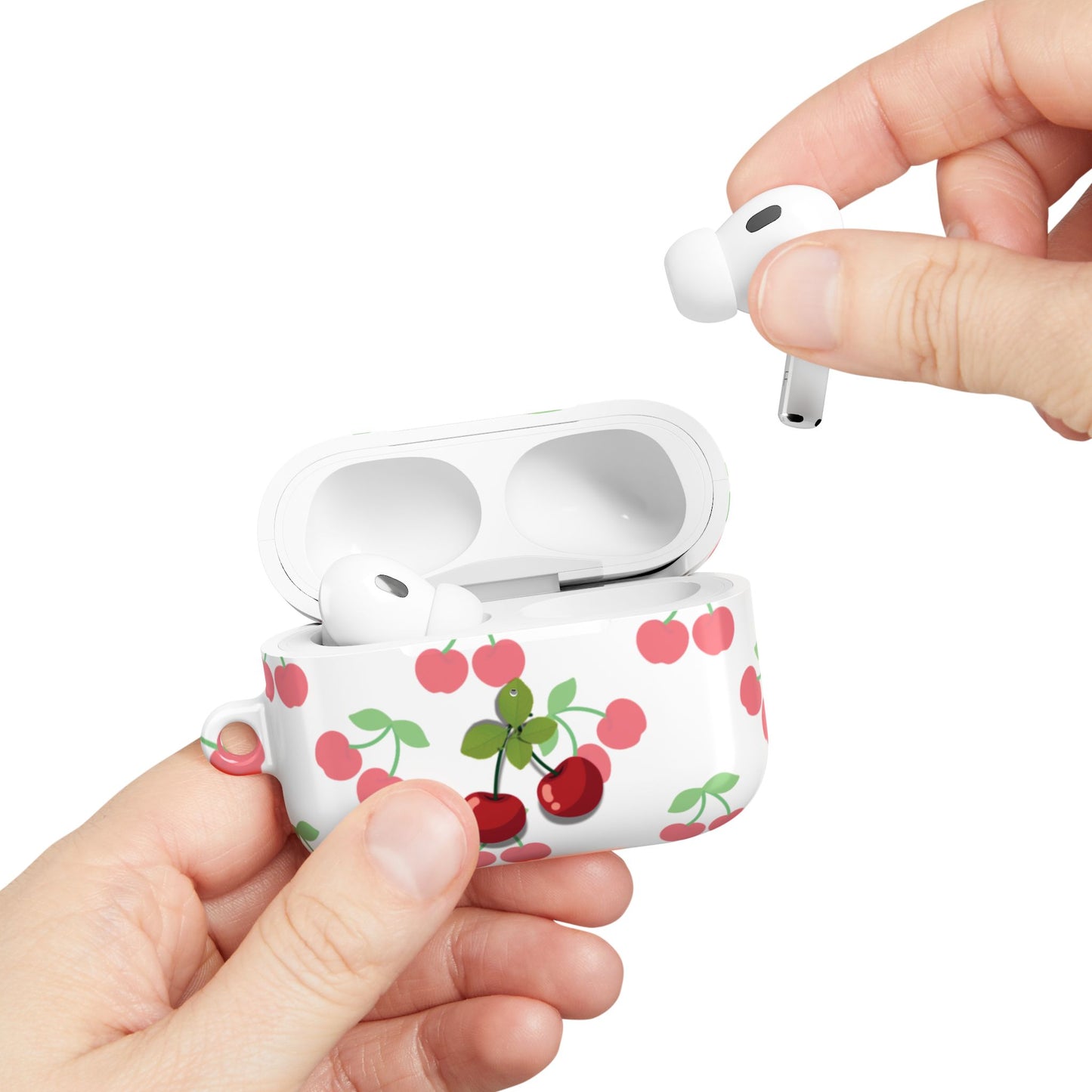 Estuche para AirPods Pro Gen 2 en color rojo cereza