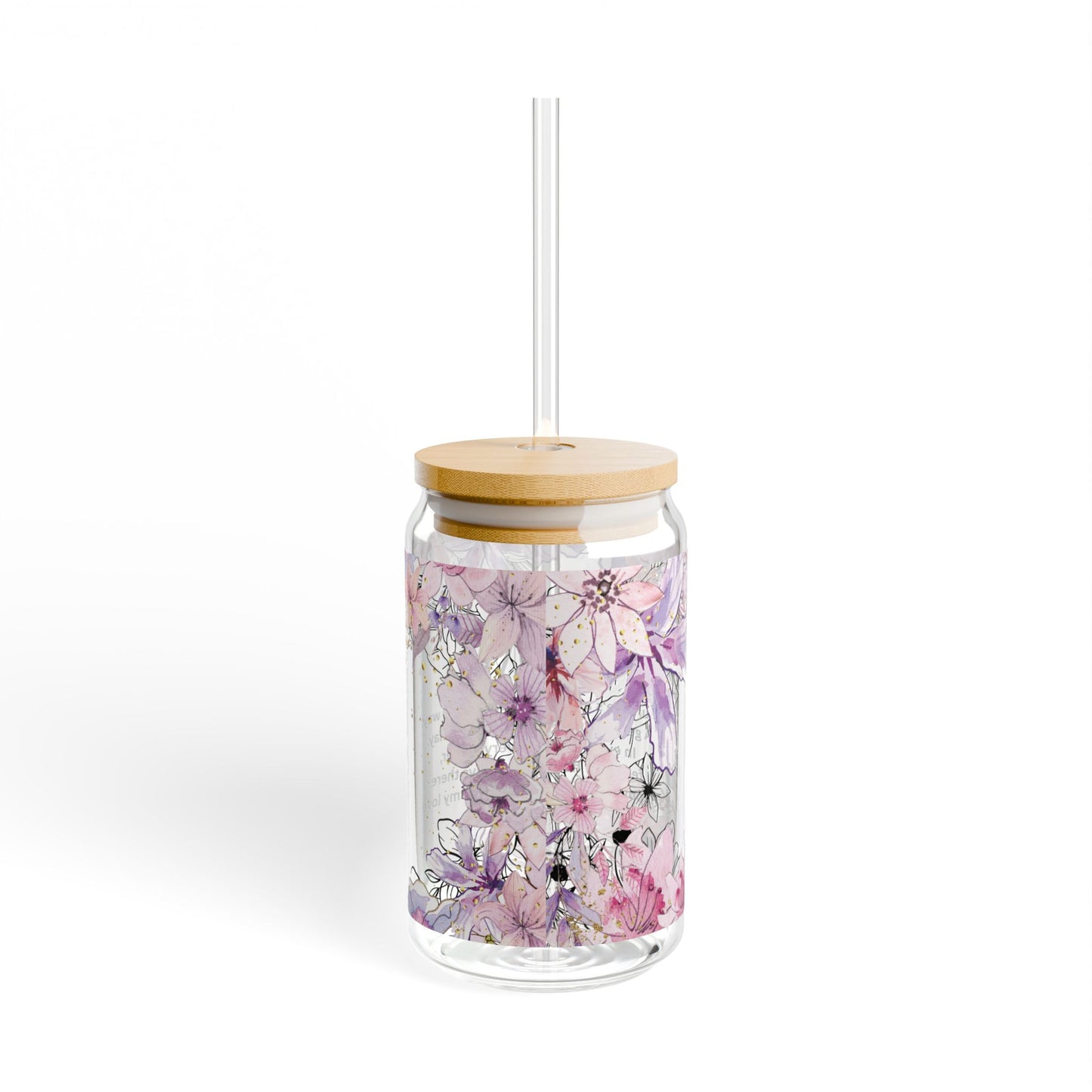 Spring Floral Watercolor for Mom Sipper Cup with Lid - 16 oz