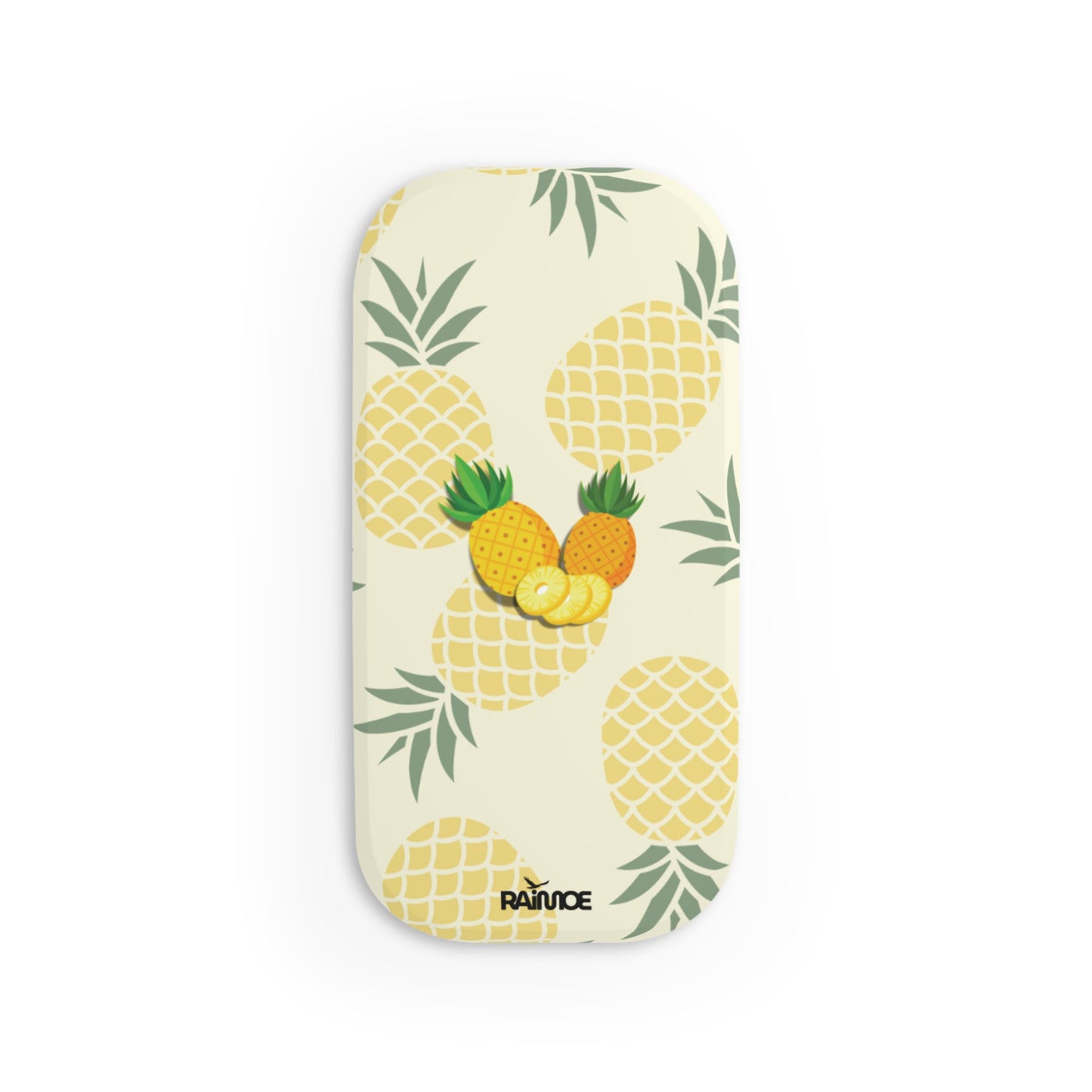 Agarre de clic para teléfono con diseño de piña tropical