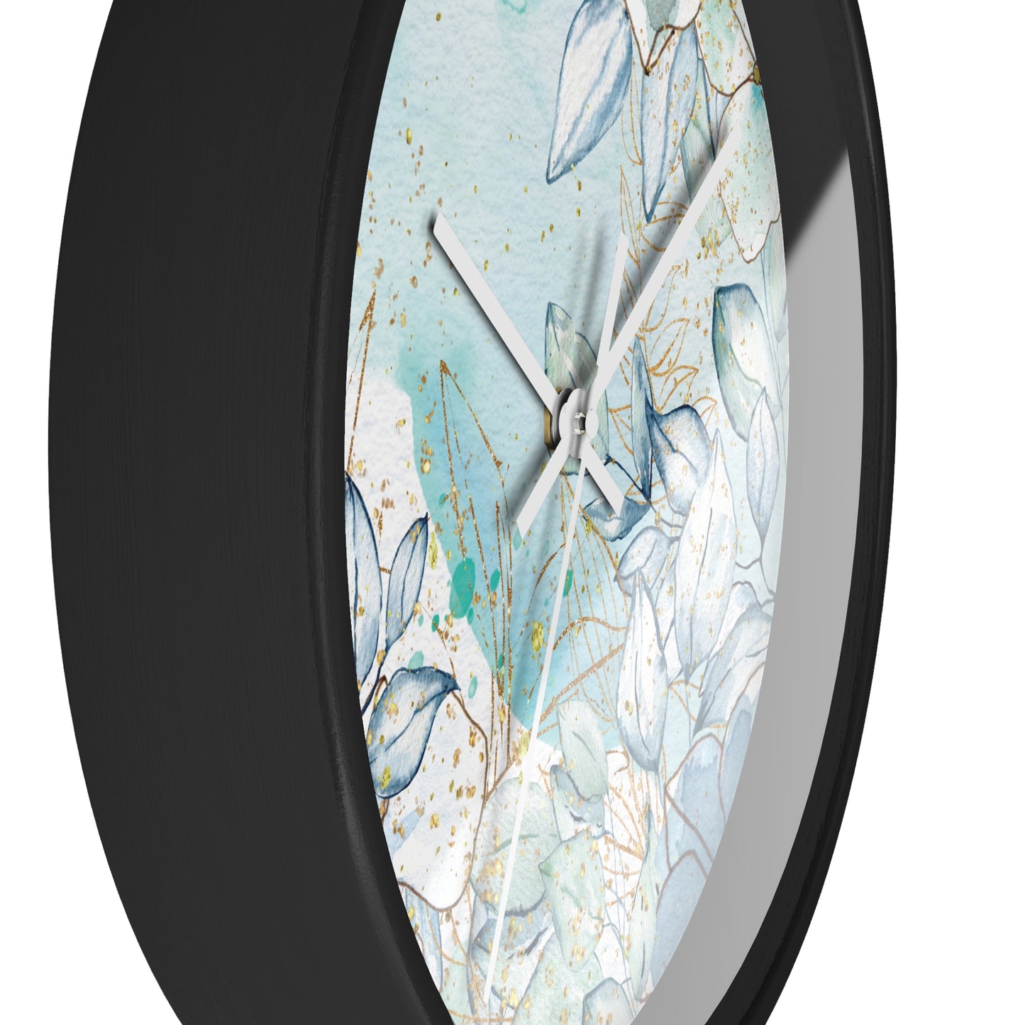 Watercolor Spring Floral Wall Clock