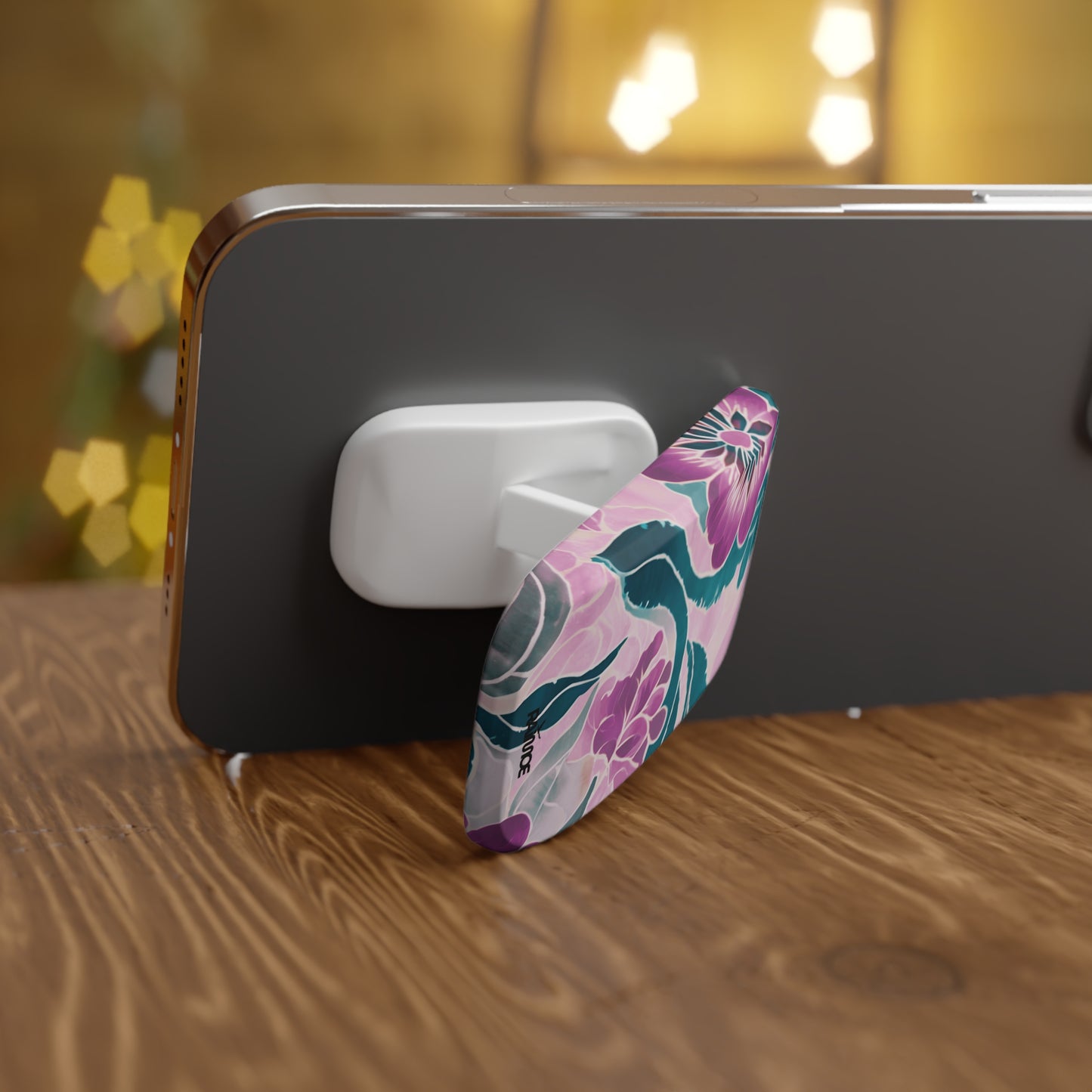 Agarre de clic para teléfono Purple Beauty