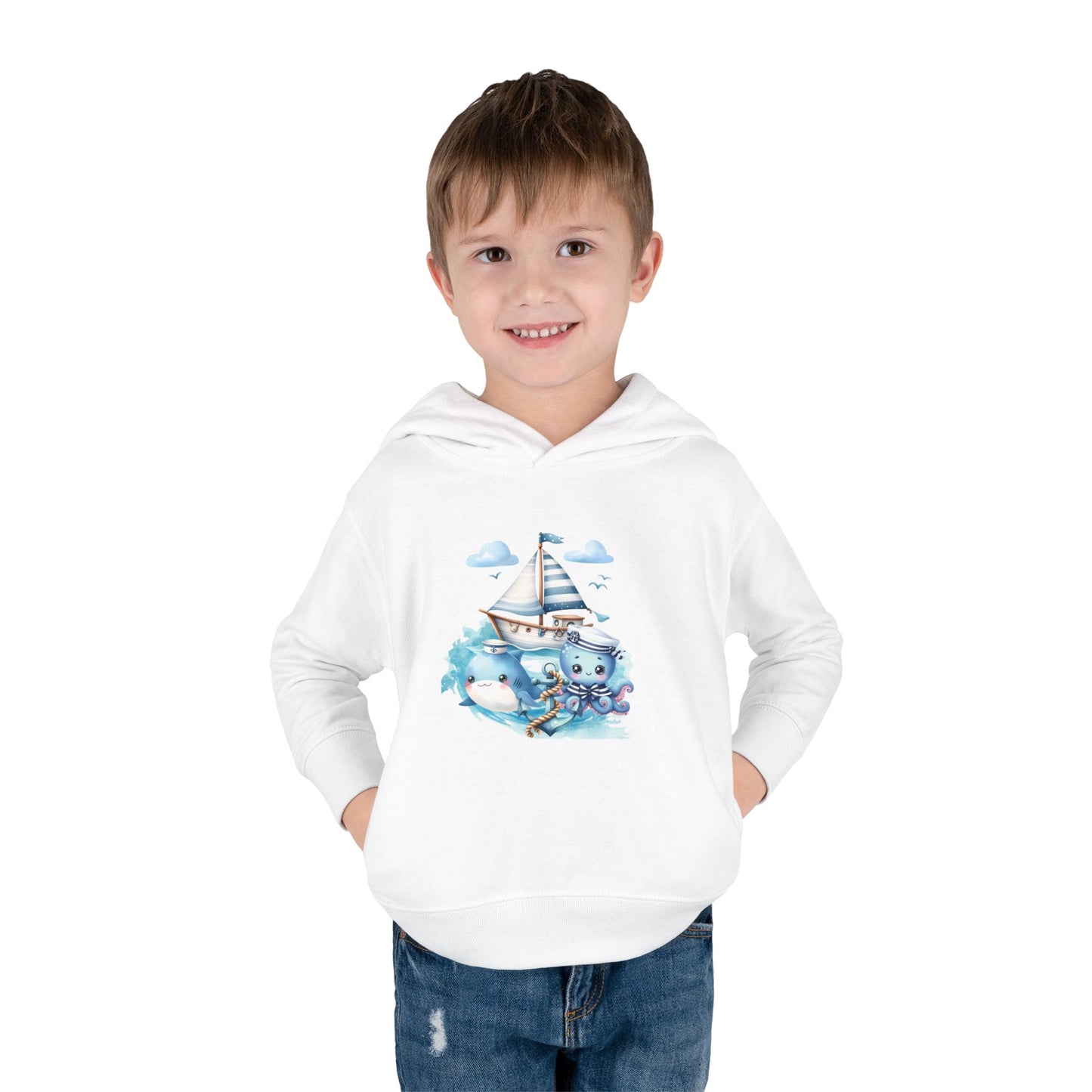 Nautical Sea Toddler Fleece Hoodie