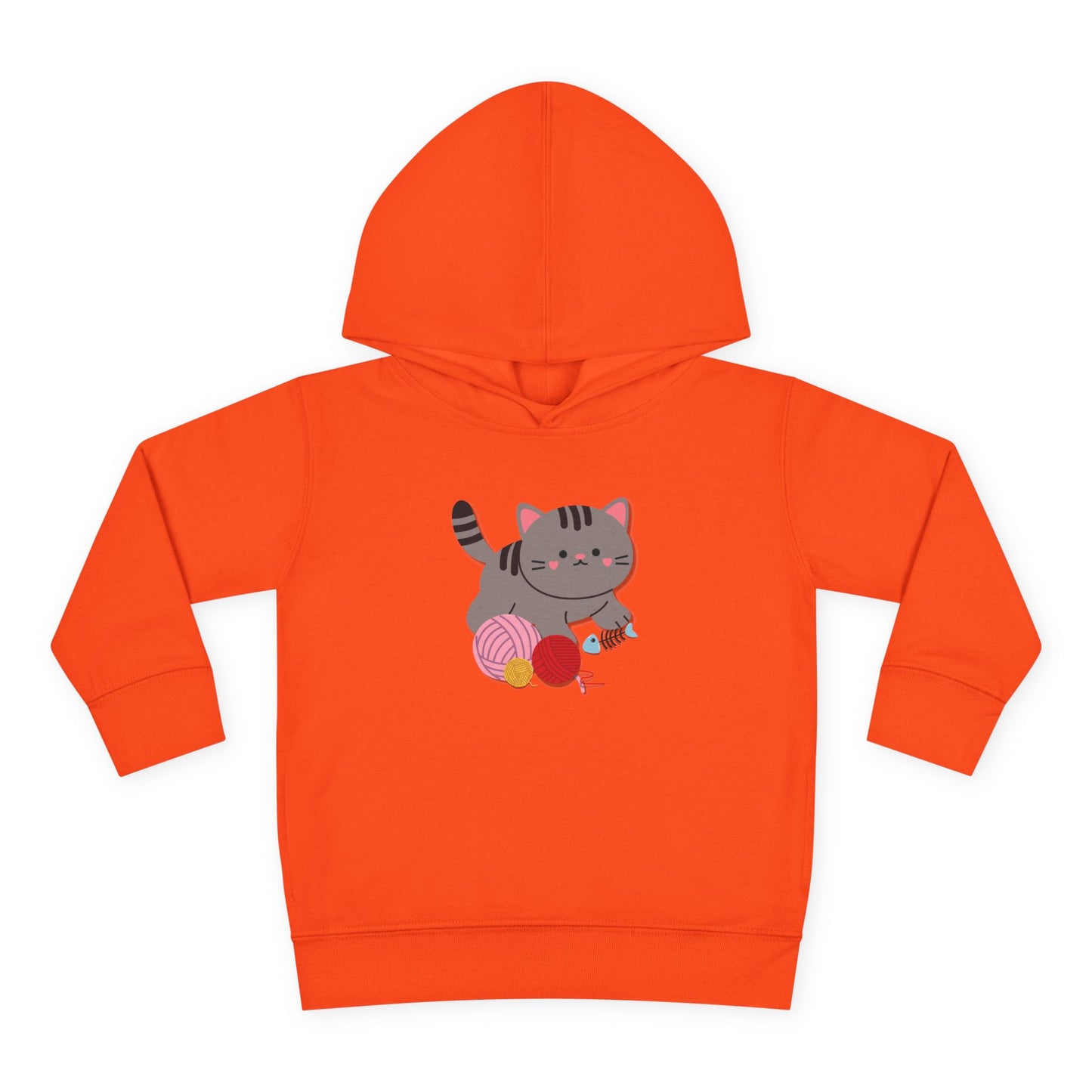 Cutie Kitten Toddler Fleece Hoodie