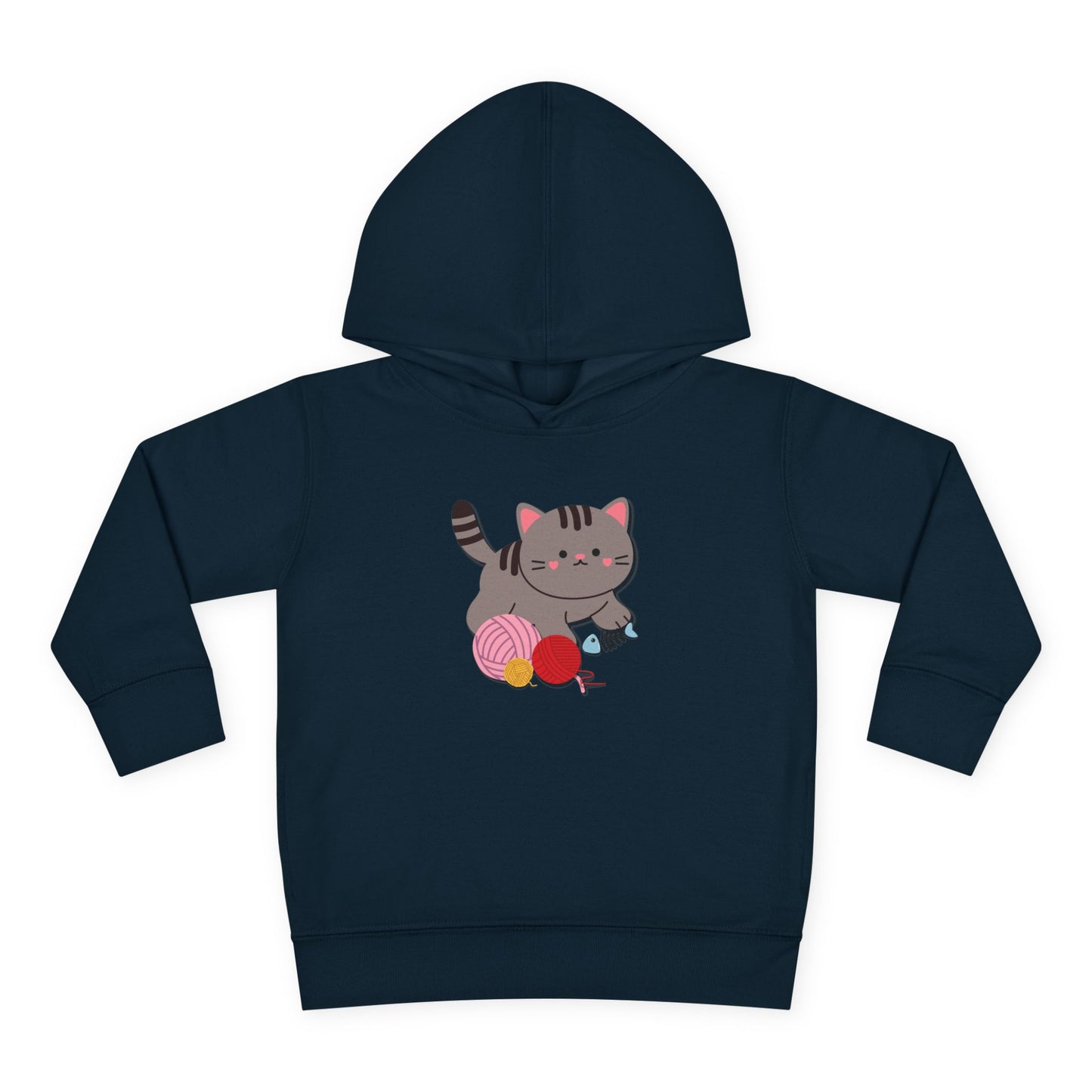 Cutie Kitten Toddler Fleece Hoodie