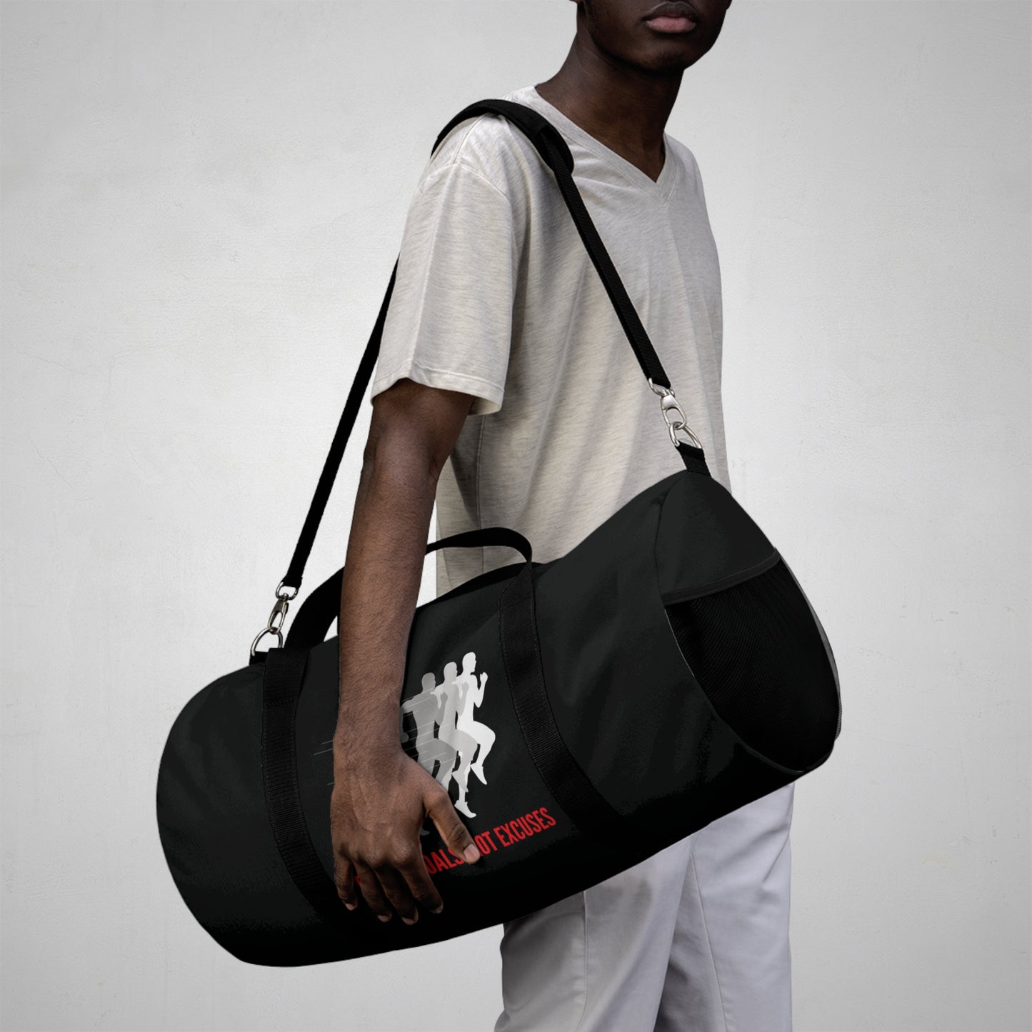 Chase Goals, No Excuse Duffel Bag
