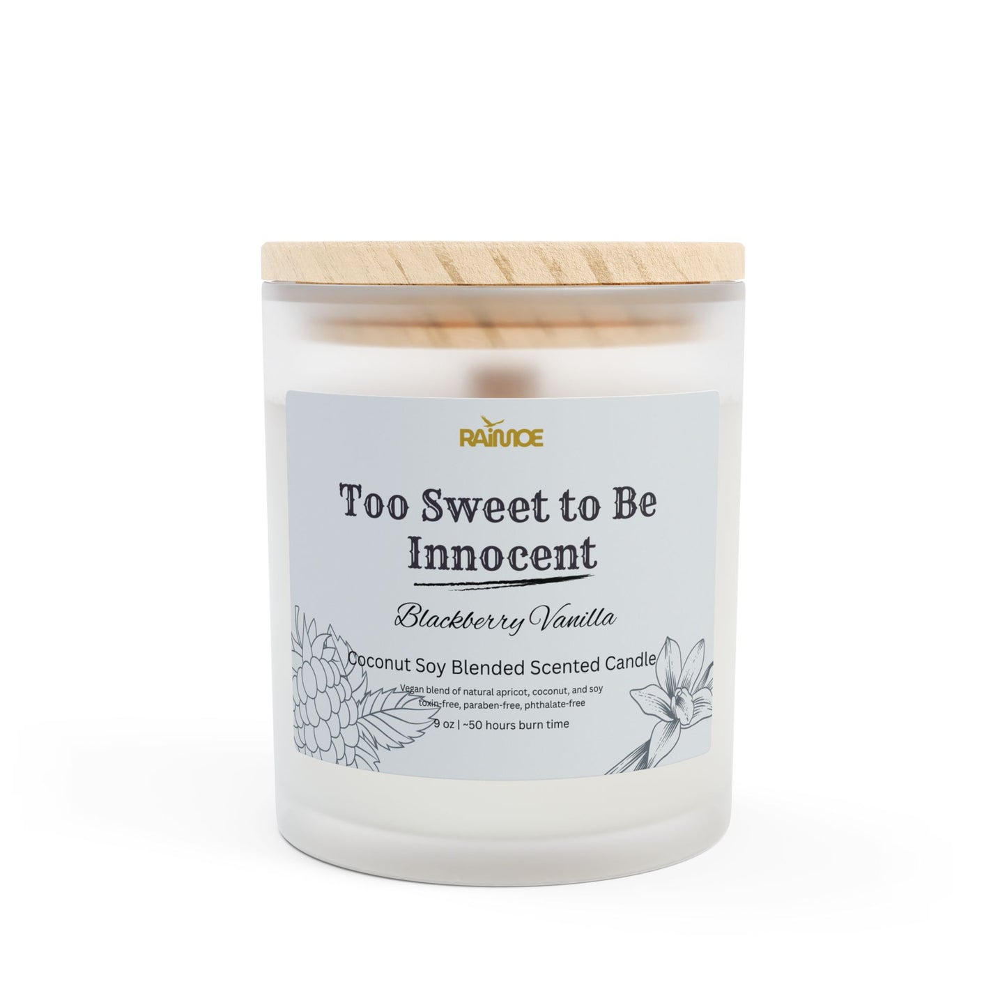 Frosted Glass Candle, 11 oz