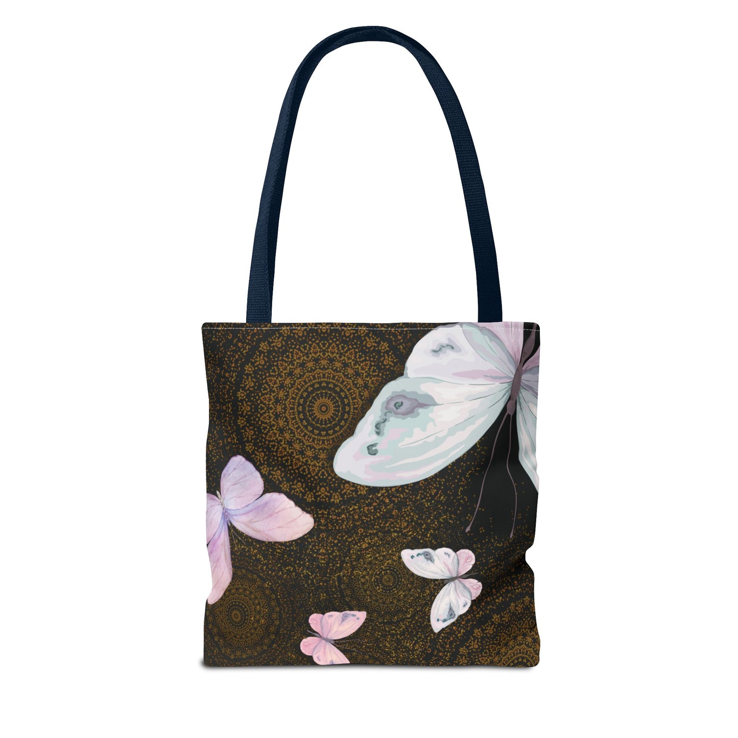 Bolsa de mano con mariposas en espiral