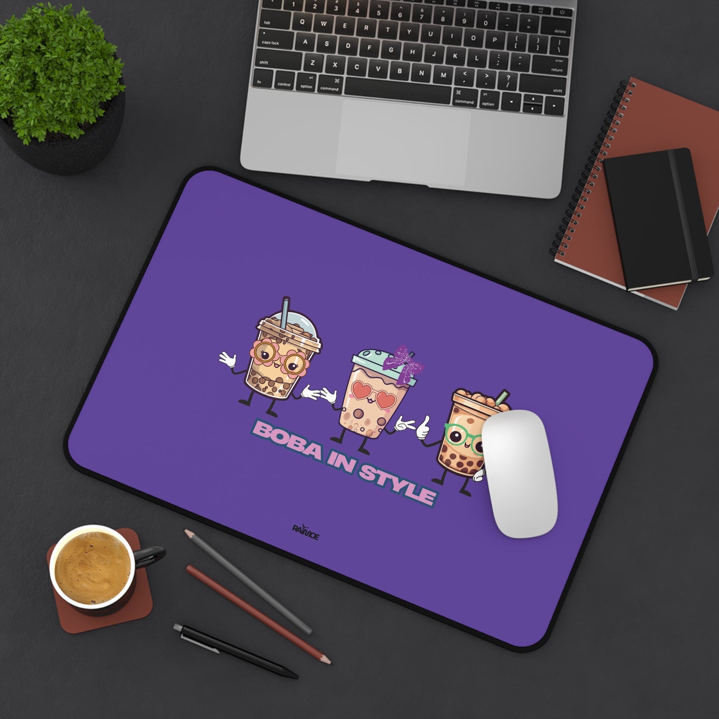 Boba in Style Desk Mat