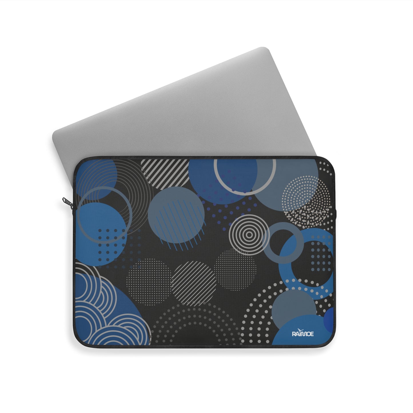 Funda para portátil con diseño geométrico negro