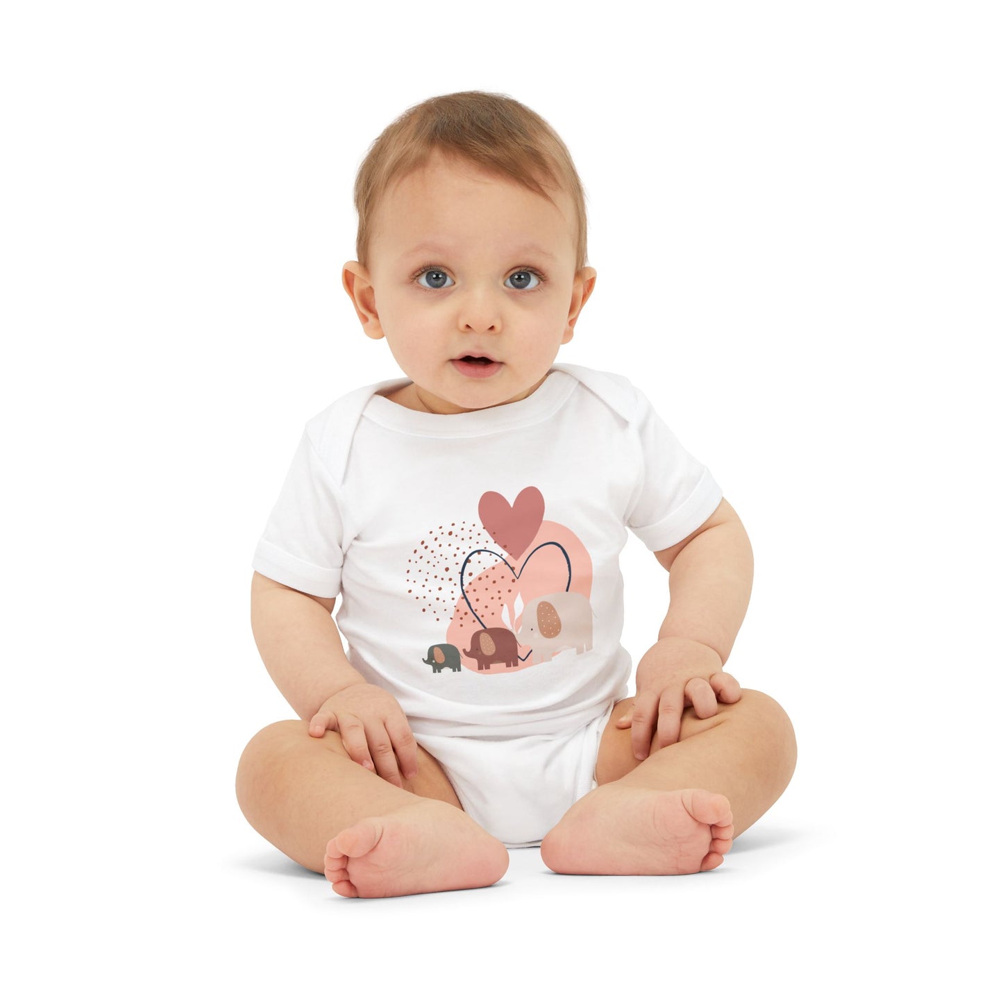 Love Elephants Short-Sleeve Bodysuit