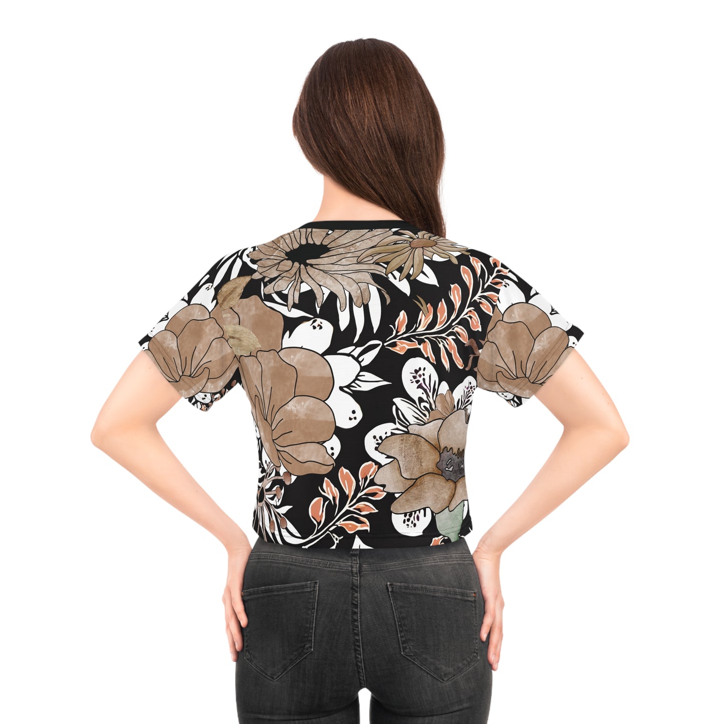Vintage Bloom Woman's Crop Tee