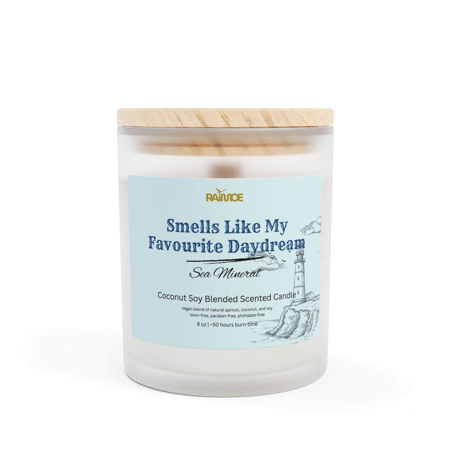 Frosted Glass Candle, 11 oz