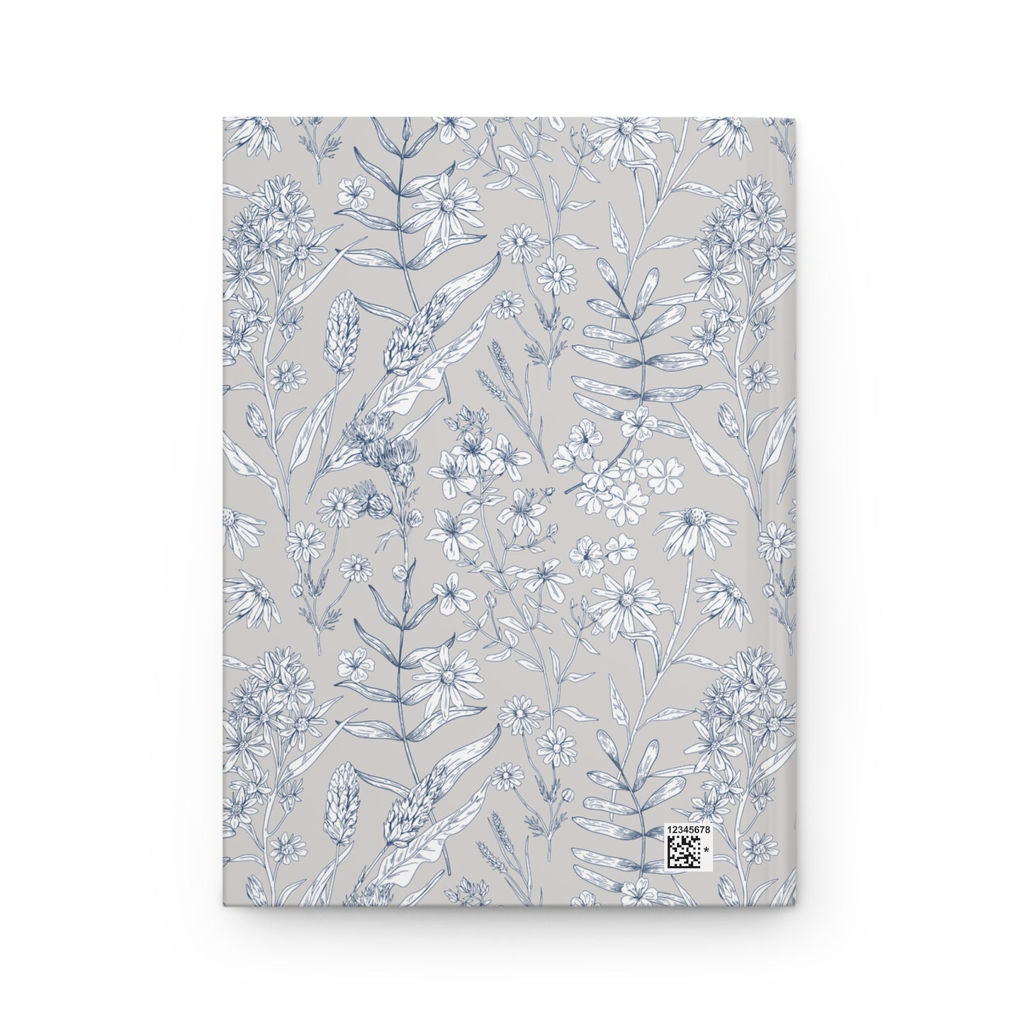 Elegant Floral Hardcover Journal with Butterfly Design (5.75" x 8")