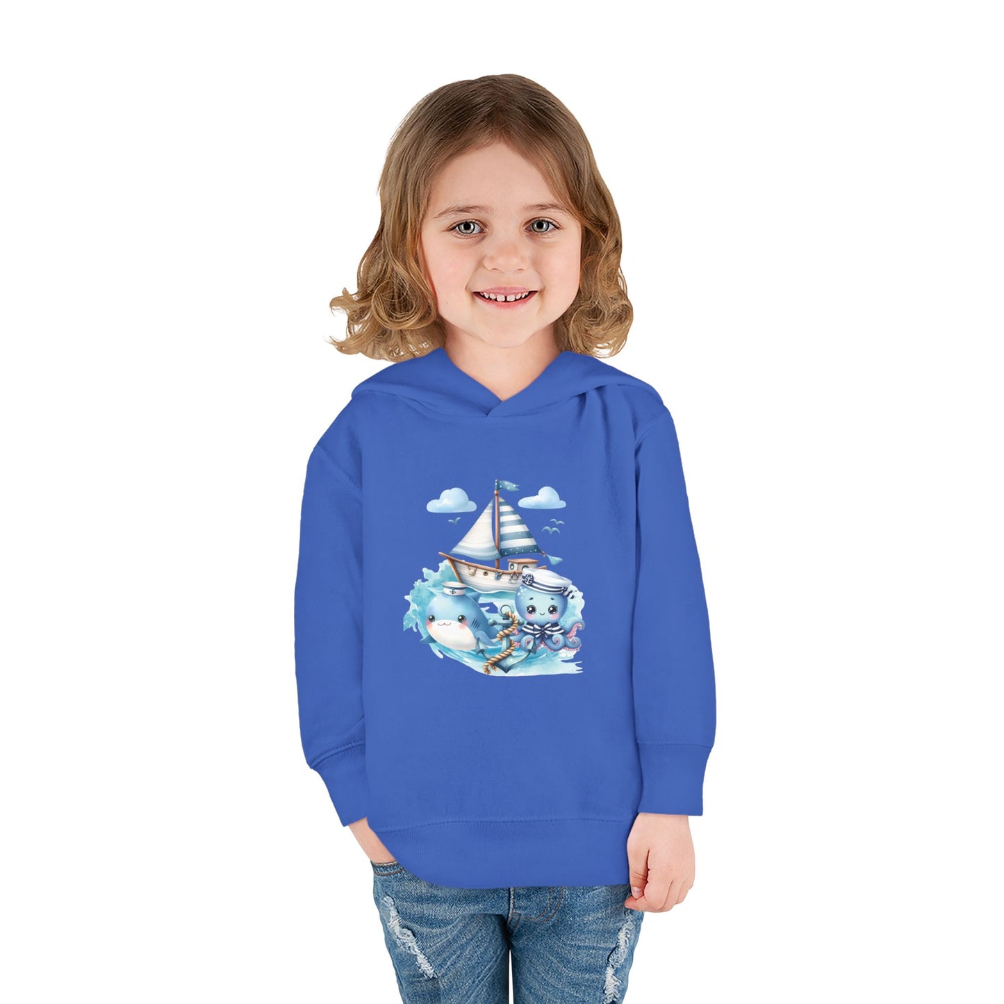Nautical Sea Toddler Fleece Hoodie