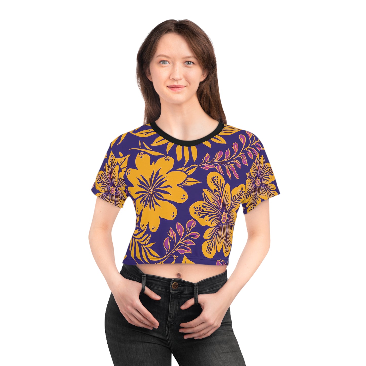 サンセットブルーム ウィメンズ クロップTシャツ