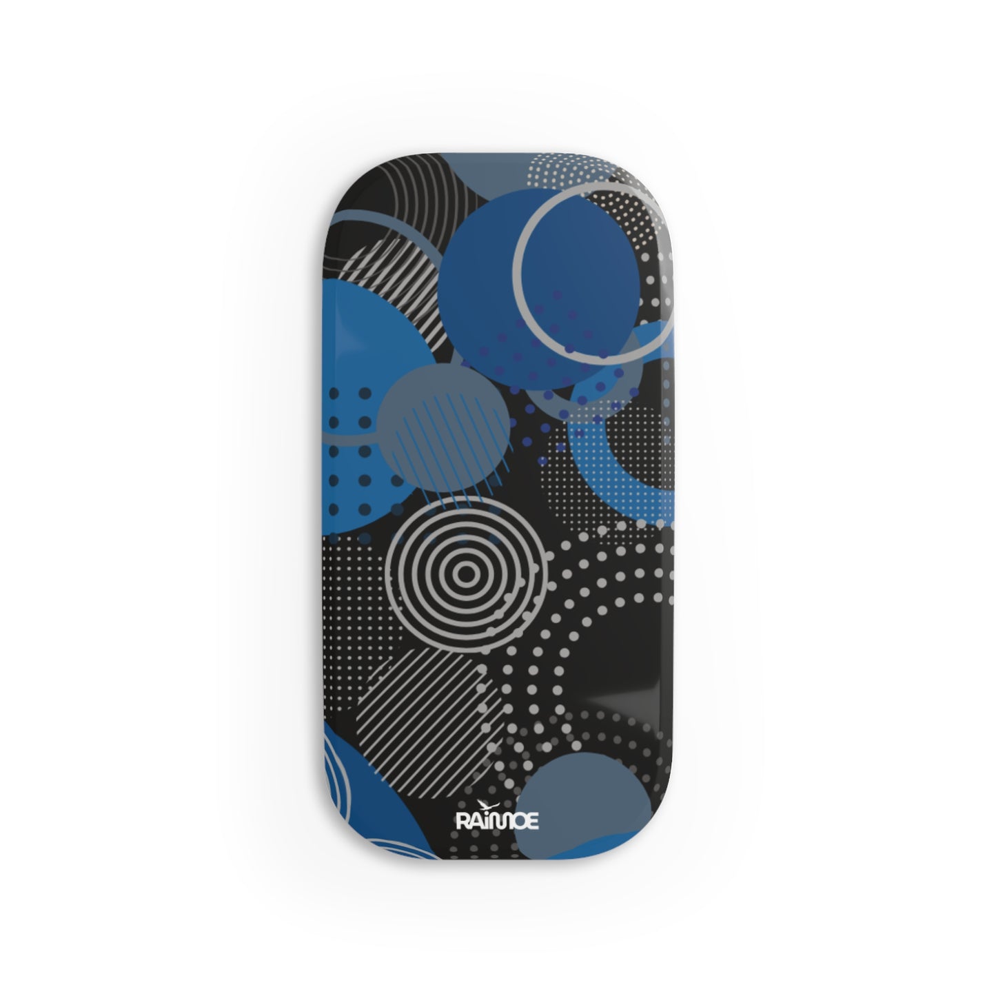 Geometric Black Phone Click-On Grip