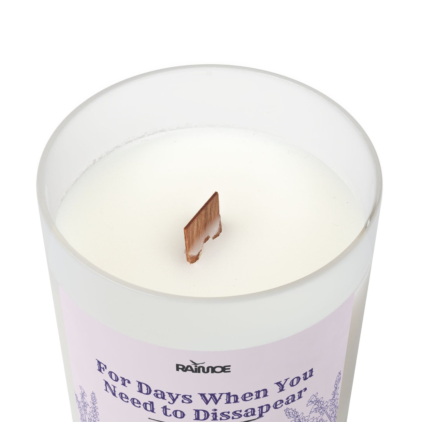 Frosted Glass Candle, 11 oz