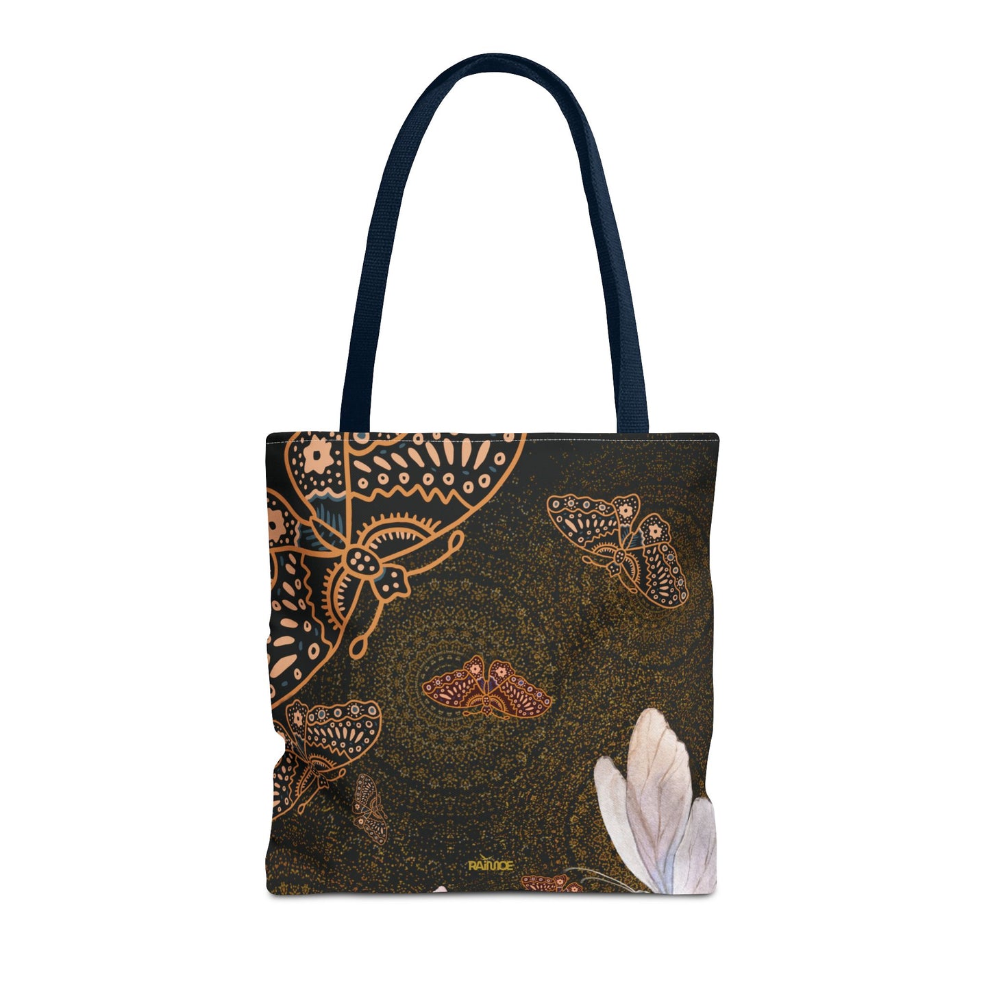 Bolsa de mano con mariposas en espiral