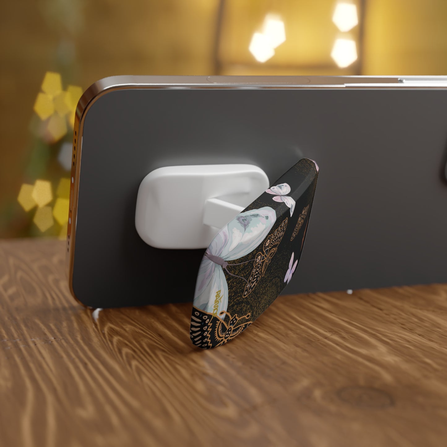 Spiral Butterfly Phone Click-On Grip