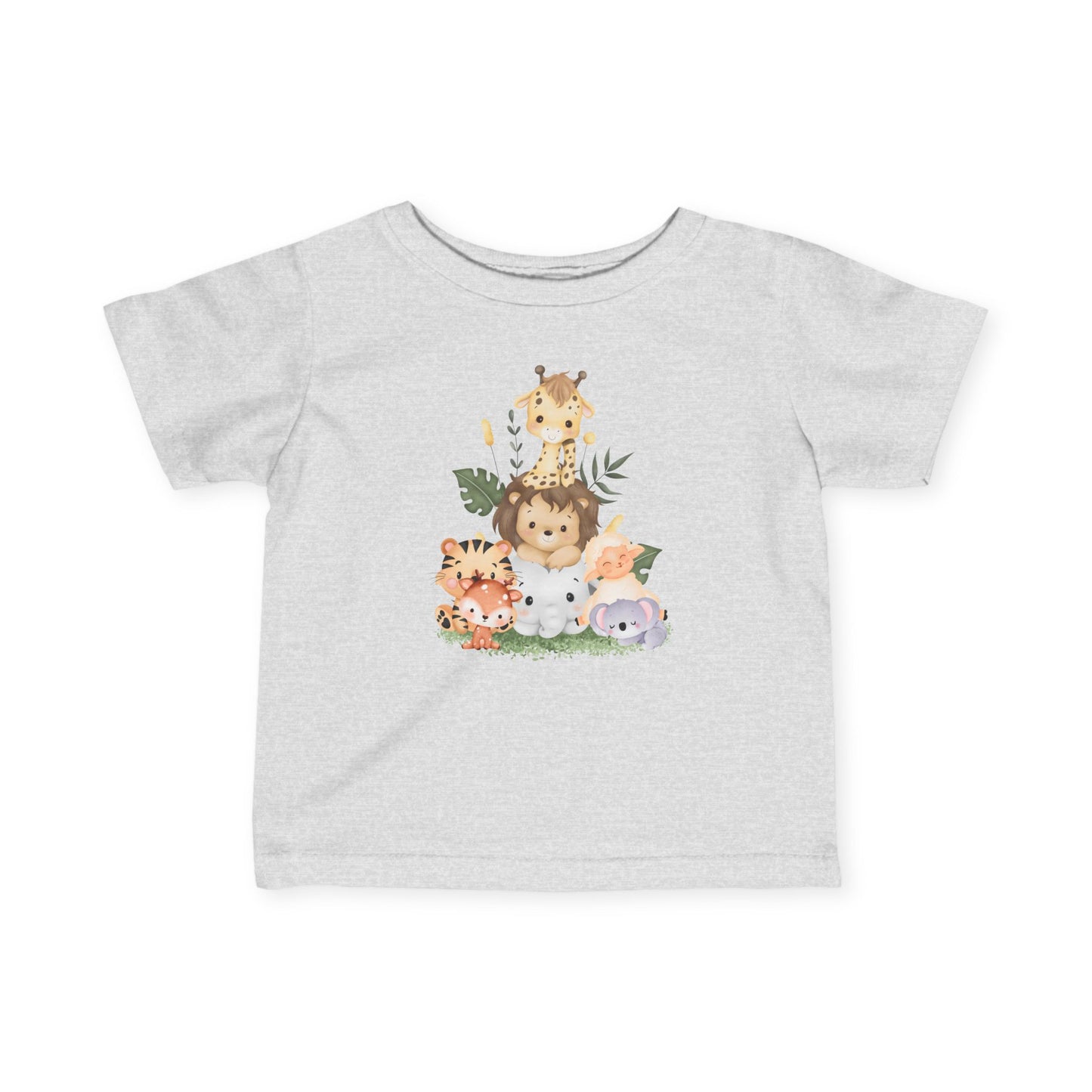 サファリアニマルベビーTシャツ