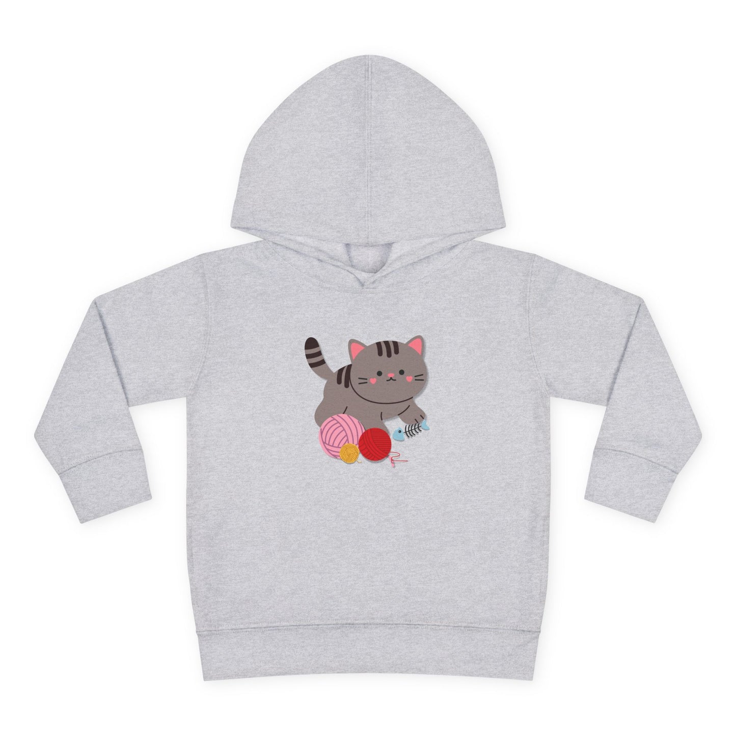 Cutie Kitten Toddler Fleece Hoodie