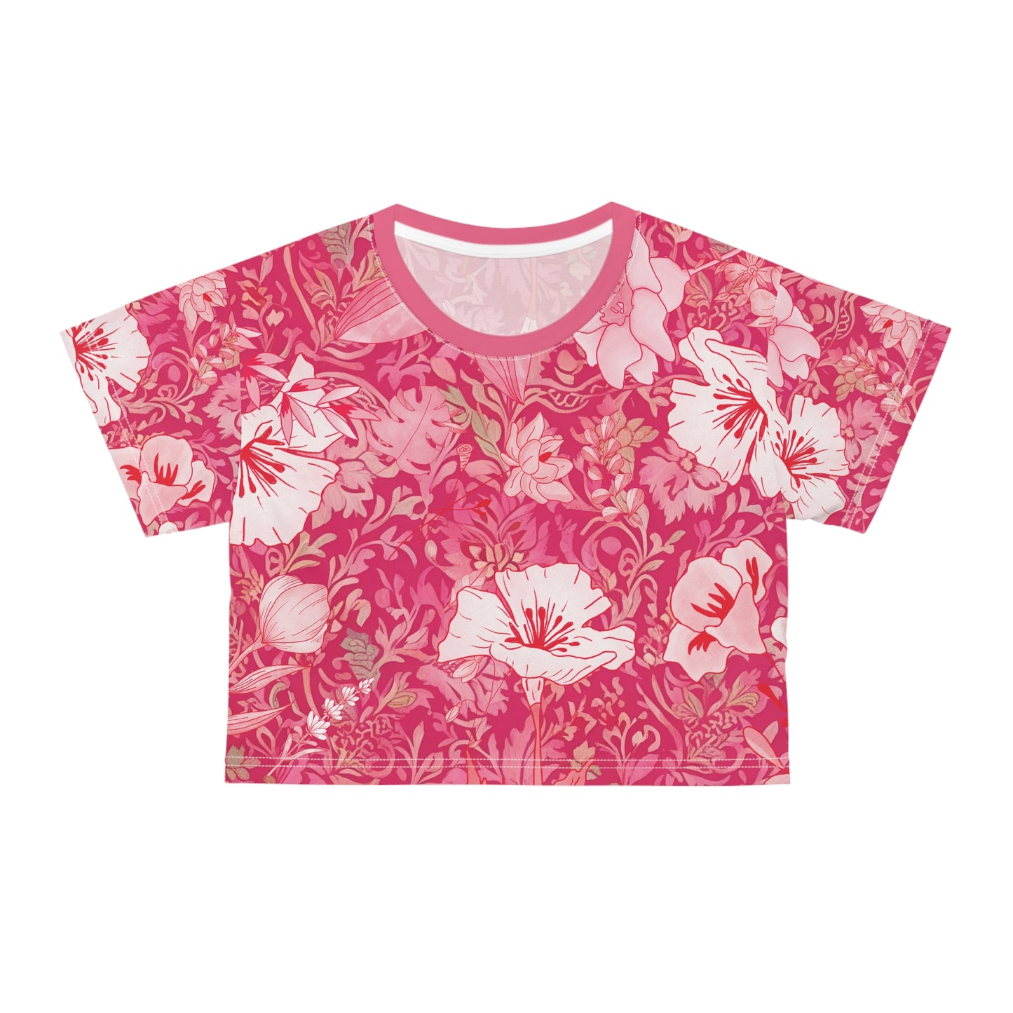 ピンク ゴッデス ウィメンズ クロップ T シャツ