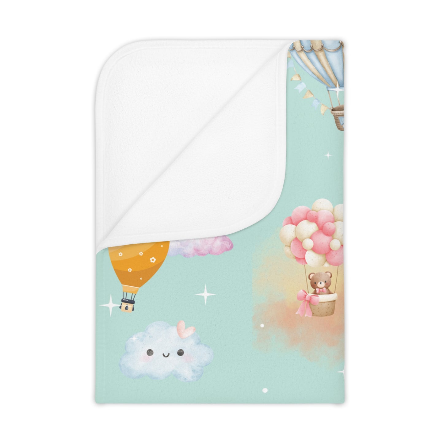 Fantasy Air Balloon Soft Fleece Toddler Blanket