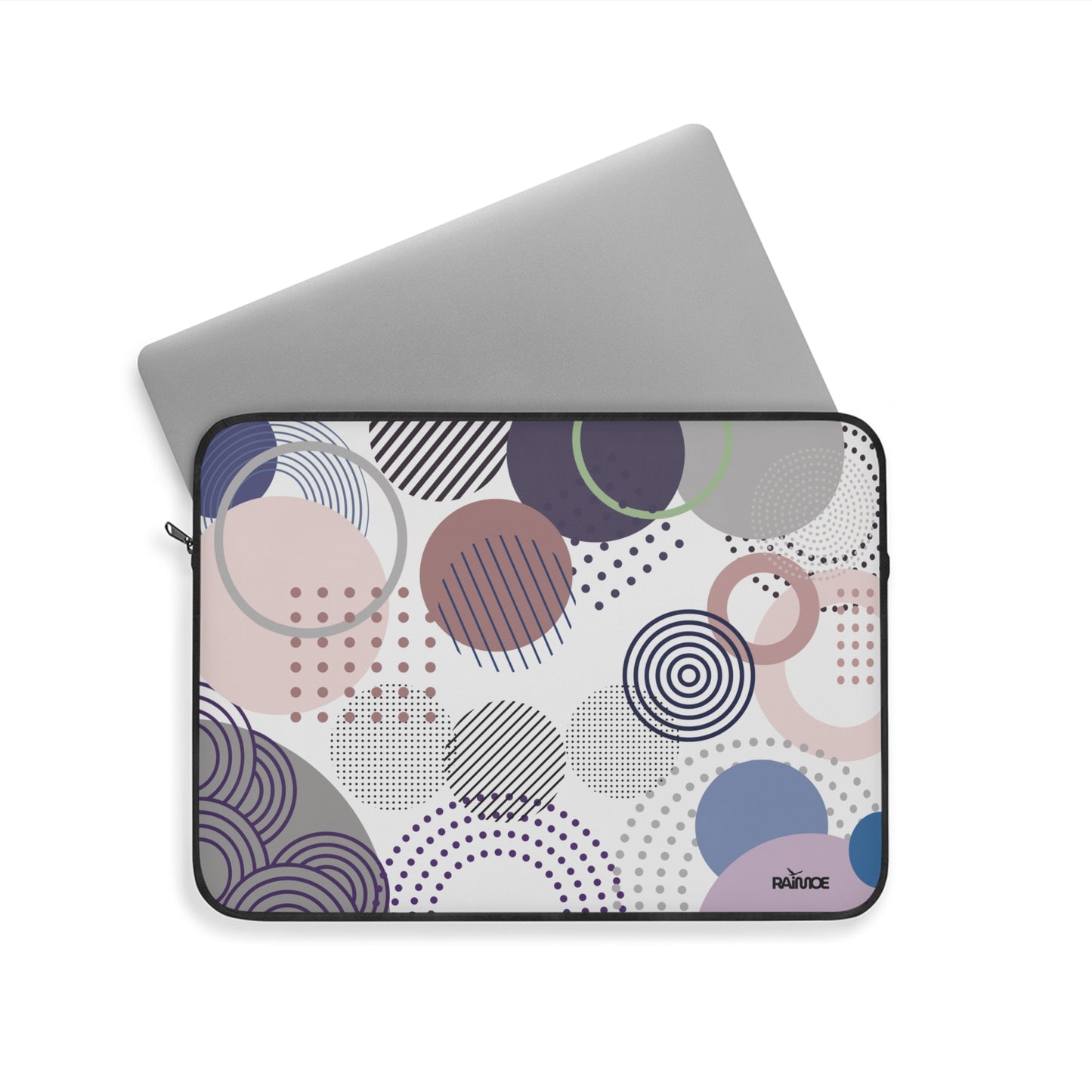 Funda para portátil con diseño geométrico blanco