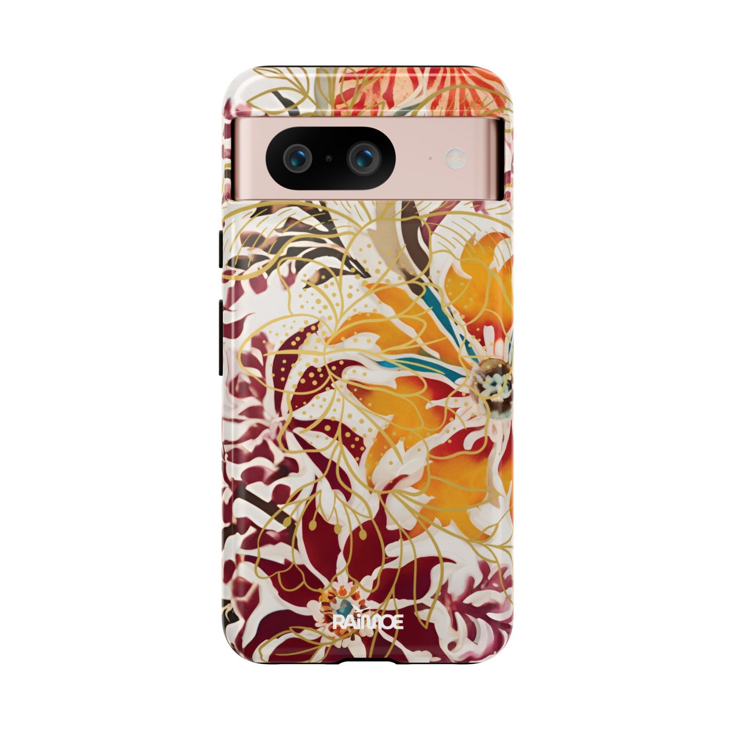 Auburn Floral - Funda resistente para Google Pixel (brillante)