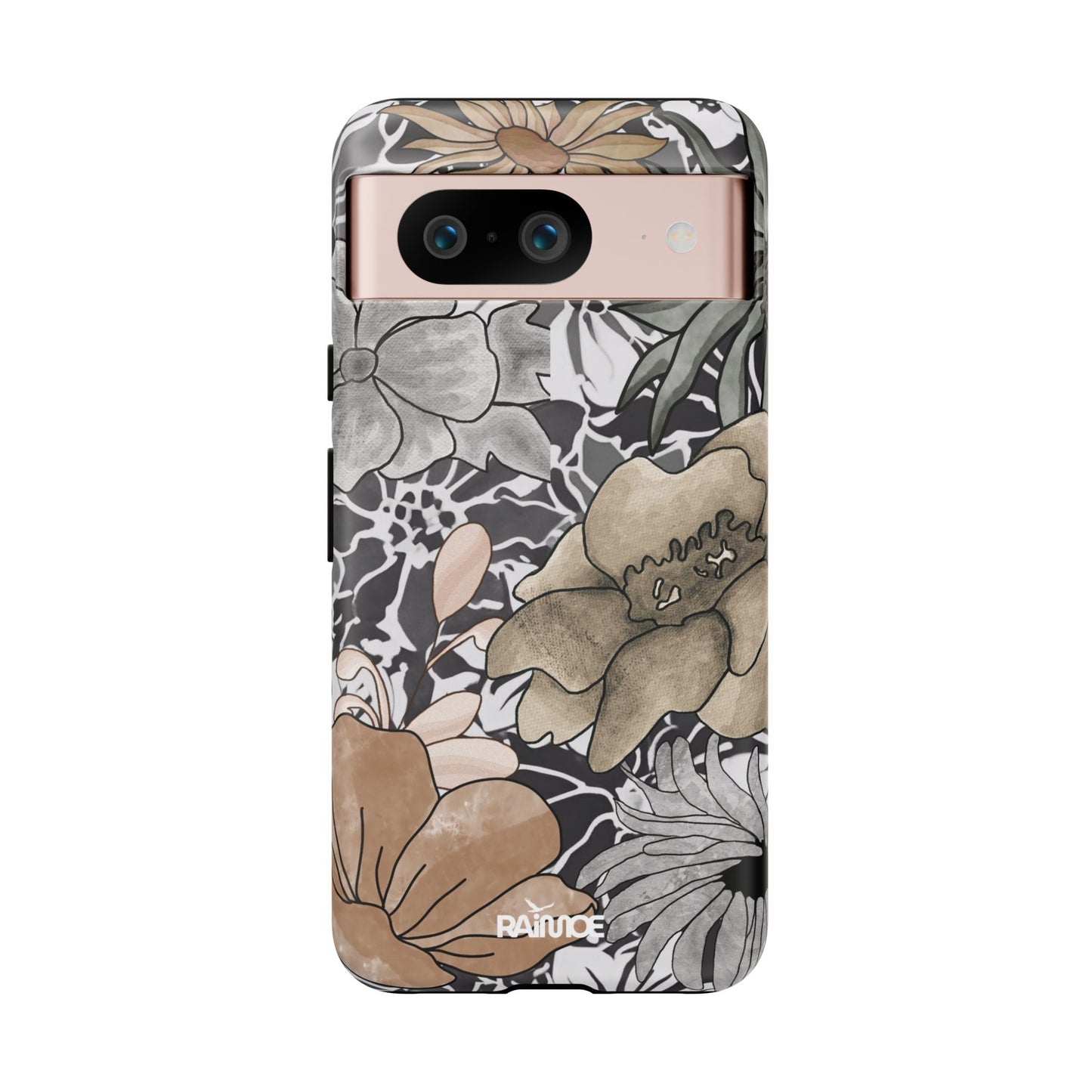 Funda resistente con diseño floral rústico para Google Pixel (mate)