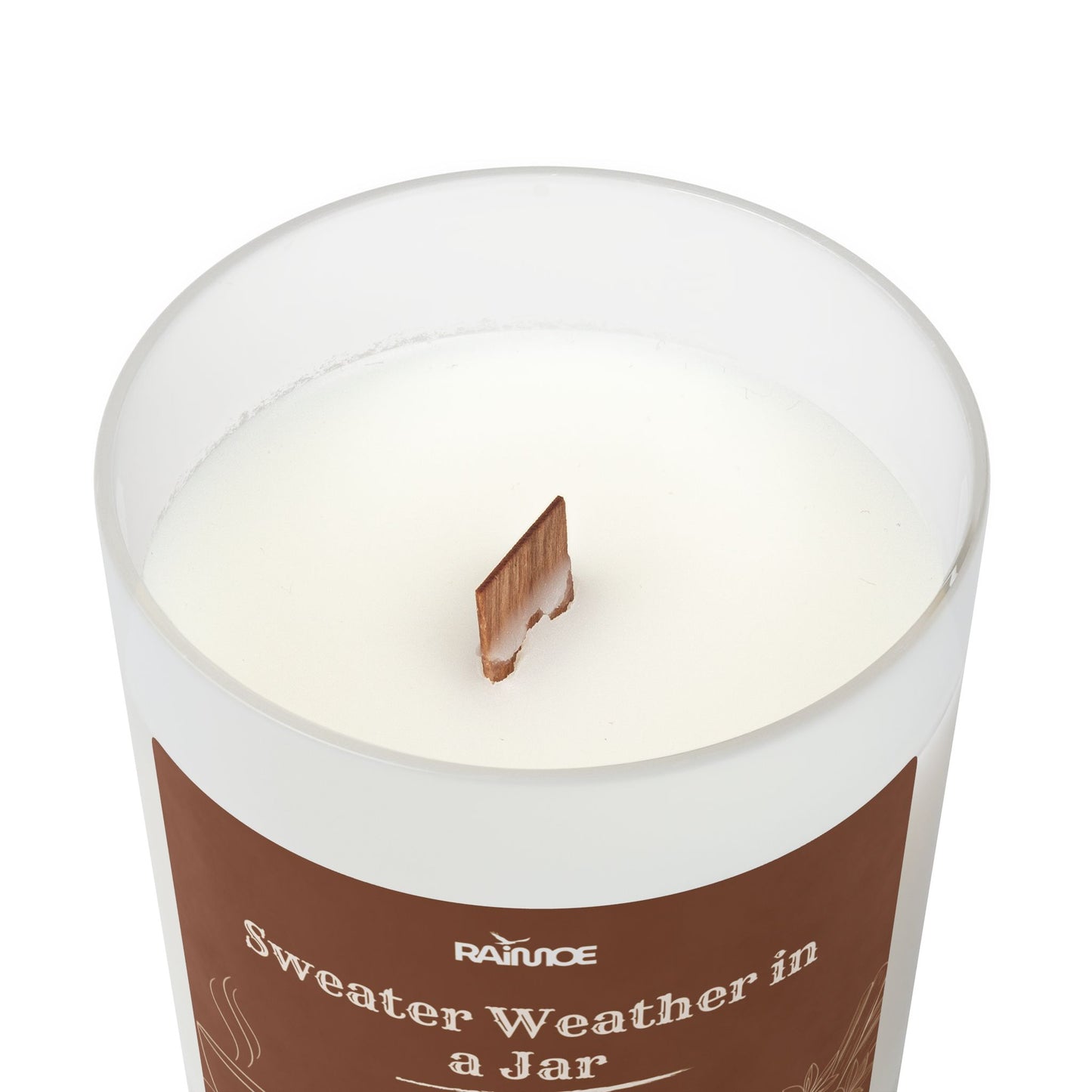 Frosted Glass Candle, 11 oz