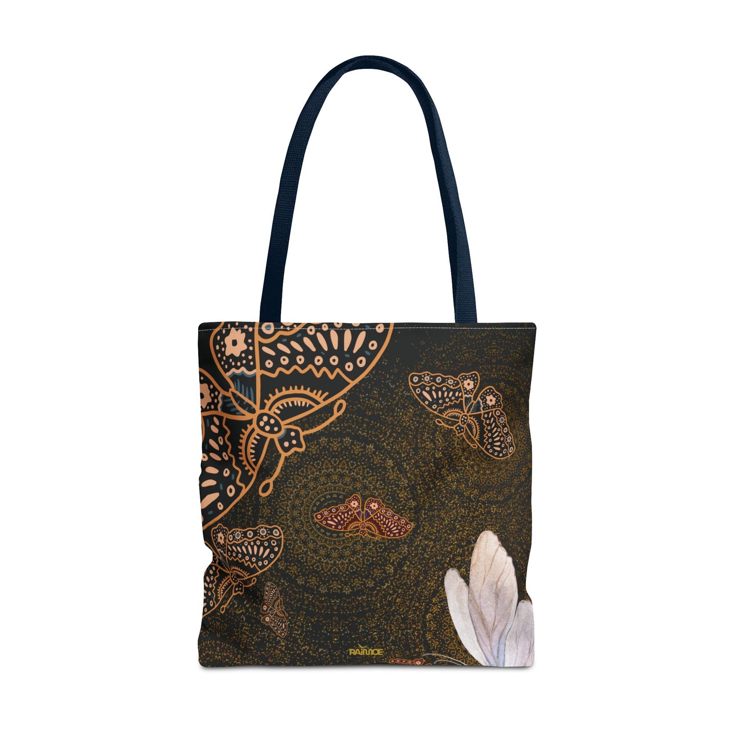 Bolsa de mano con mariposas en espiral