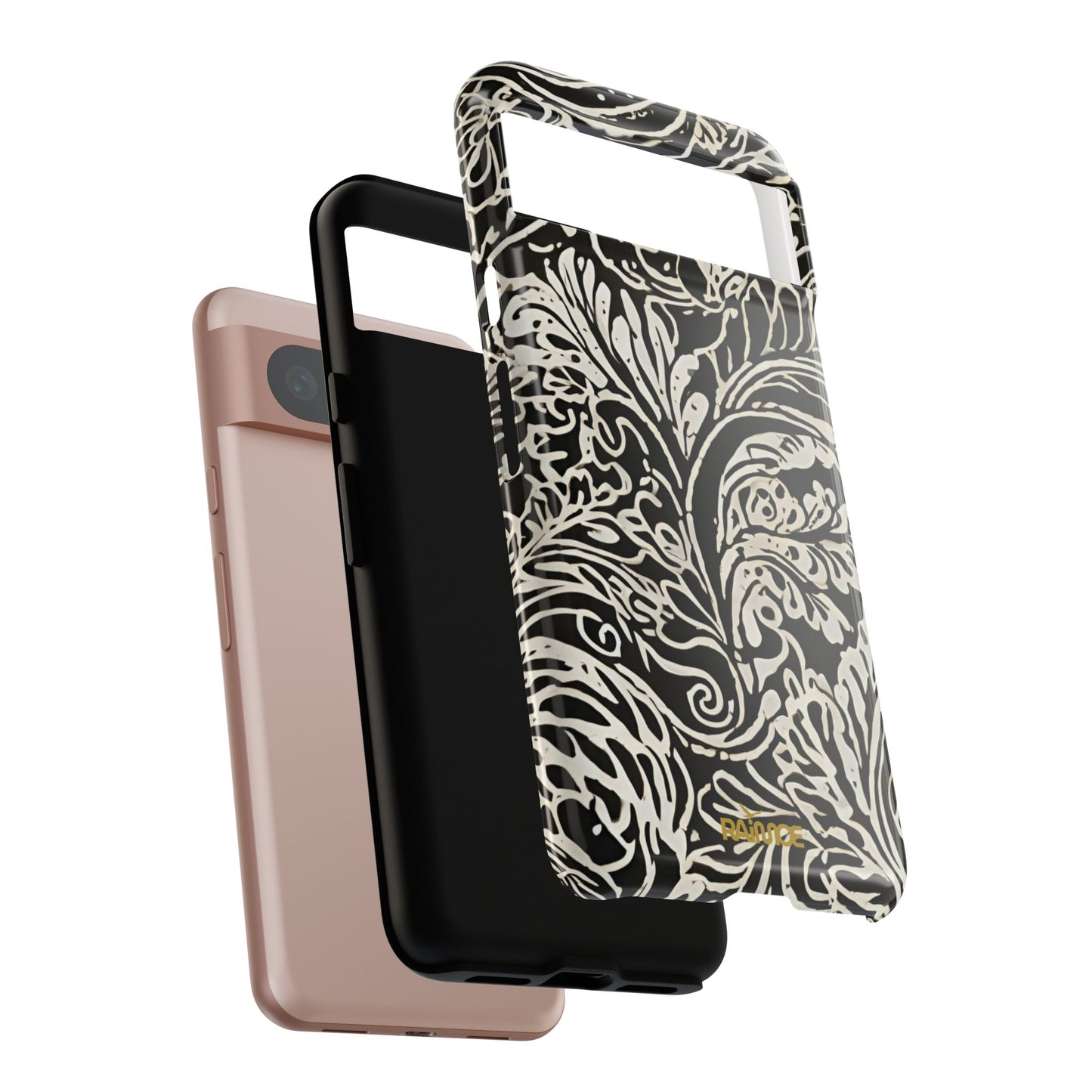 Funda resistente con diseño de hoja de arce para Google Pixel (brillante)