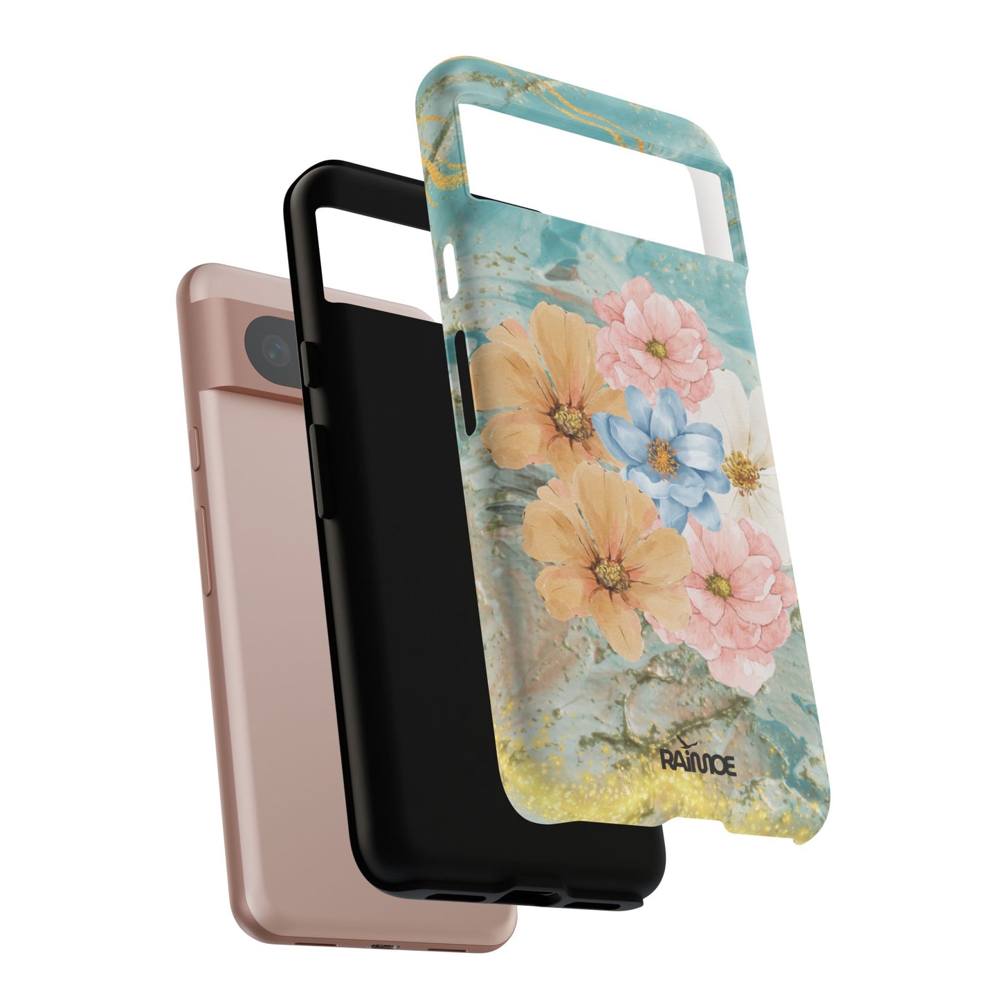 Golden Waves - Funda resistente mate para Google Pixel