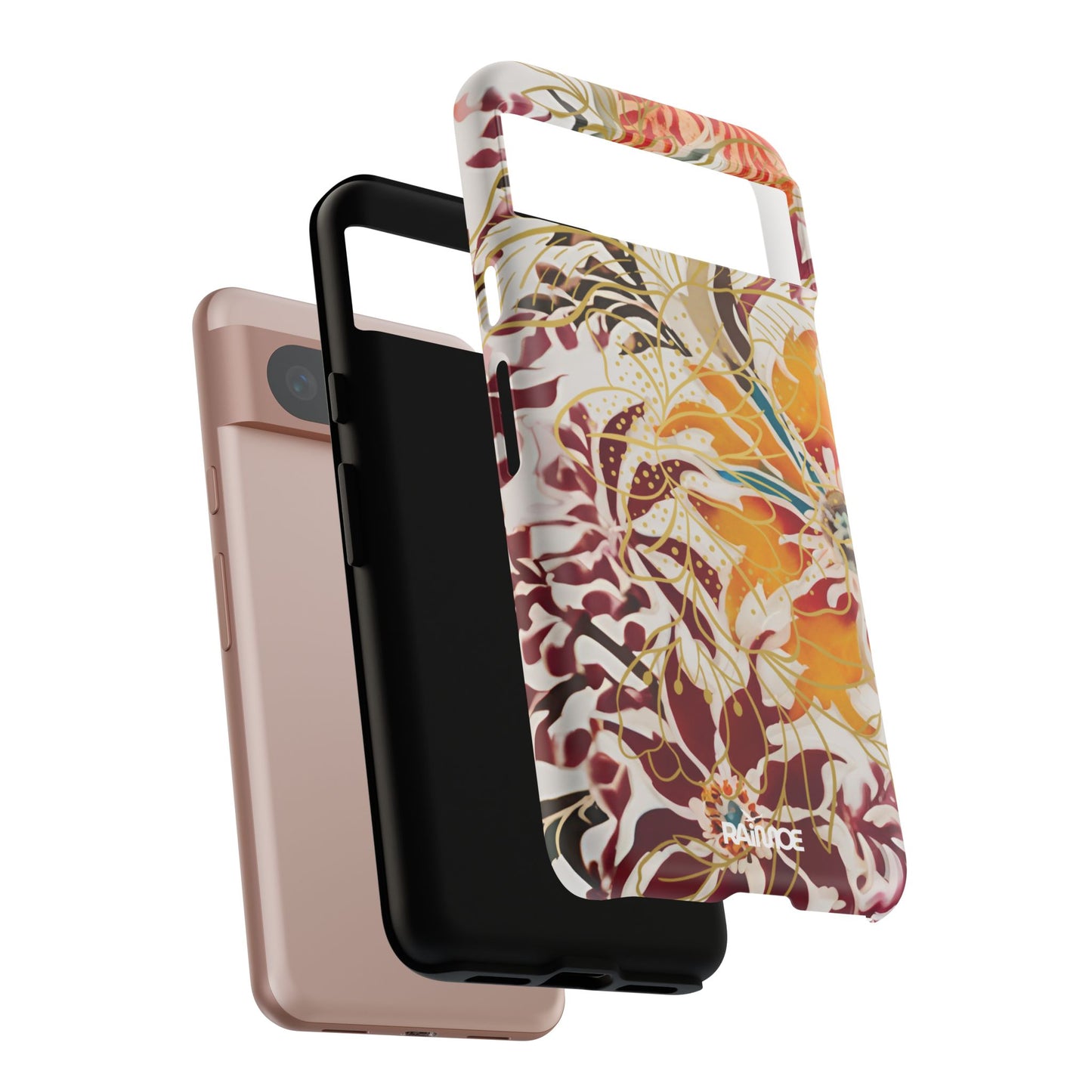 Auburn Floral - Funda resistente para Google Pixel (mate)