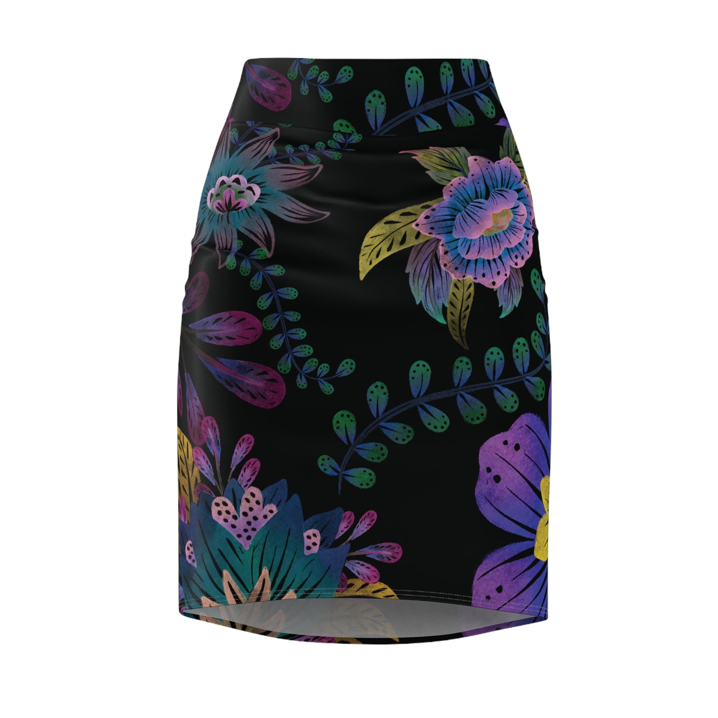 Purple Lumina Women's Pencil Skirt