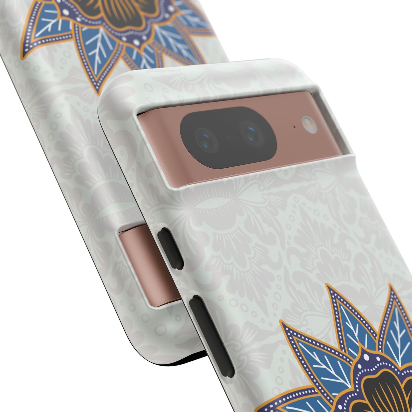Blue Bloom - Funda resistente mate para Google Pixel