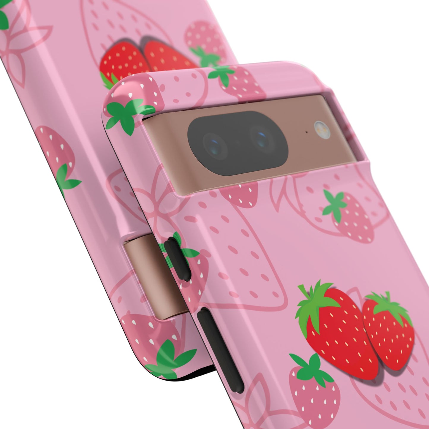 Fresa Jugosa - Funda Resistente para Google Pixel (Brillante)