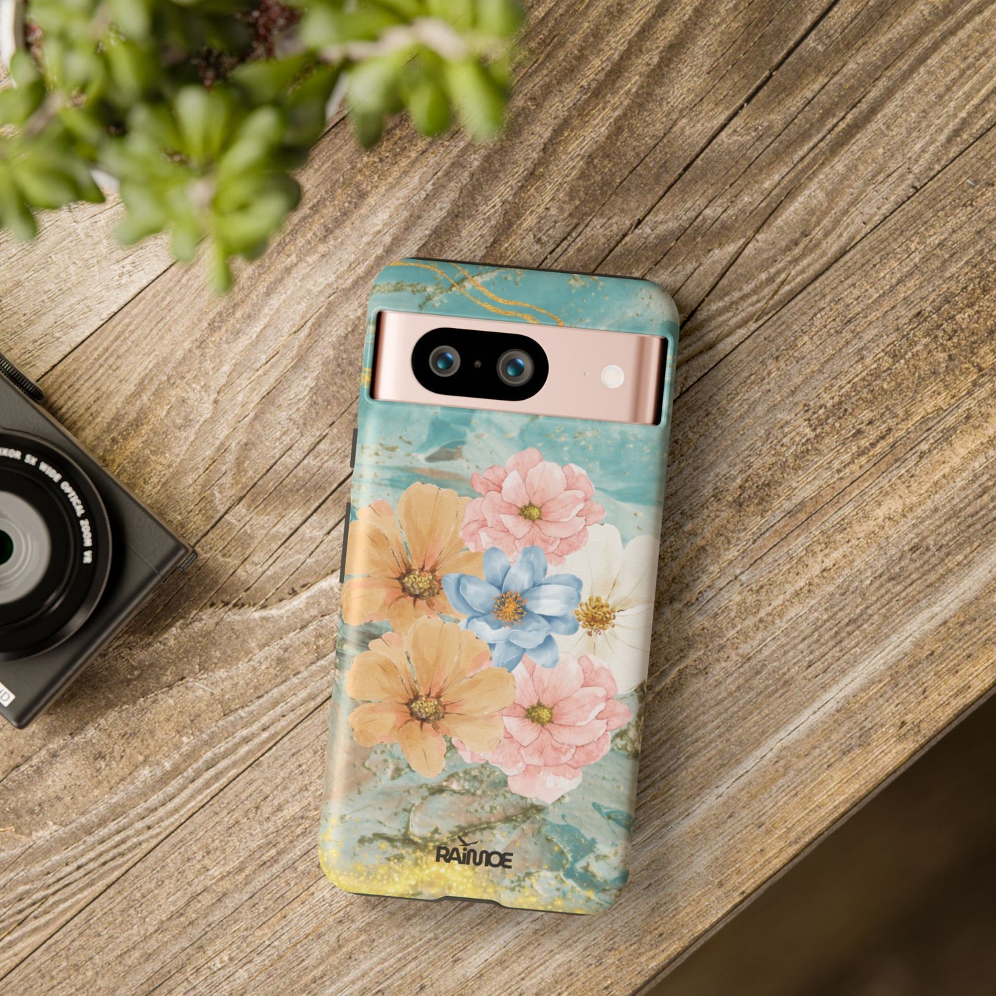 Golden Waves - Funda resistente mate para Google Pixel