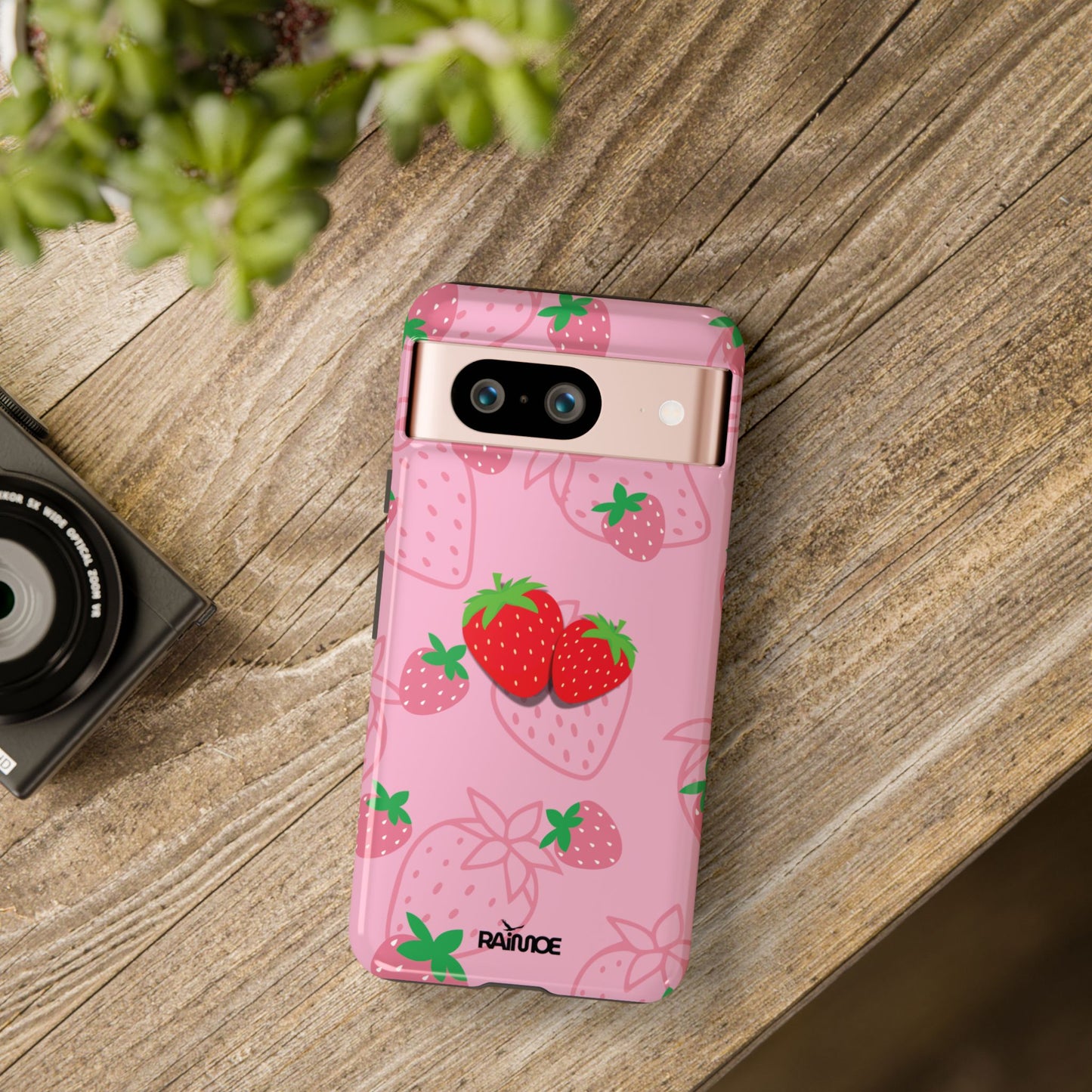 Fresa Jugosa - Funda Resistente para Google Pixel (Brillante)