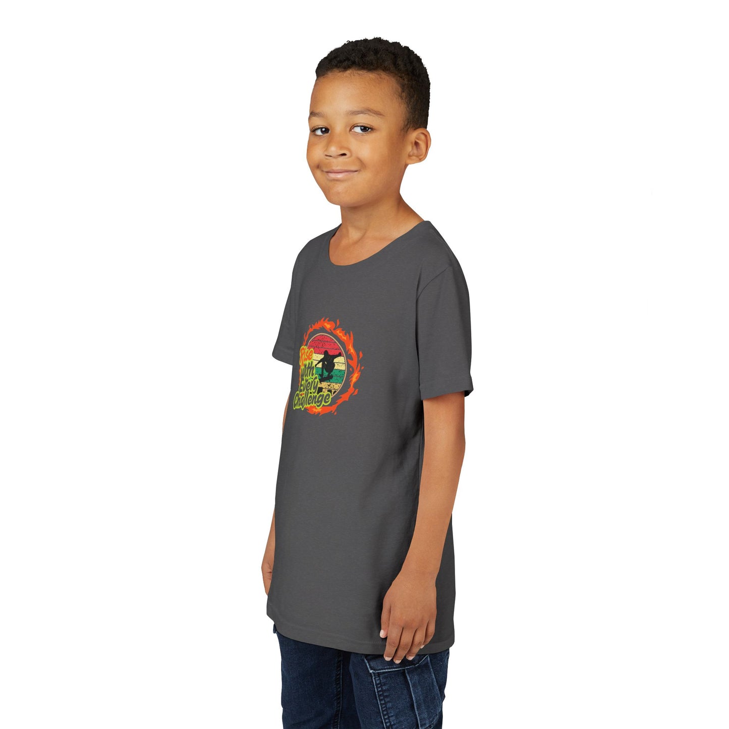 Rise with Every Challenge Youth Short Sleeve Tee