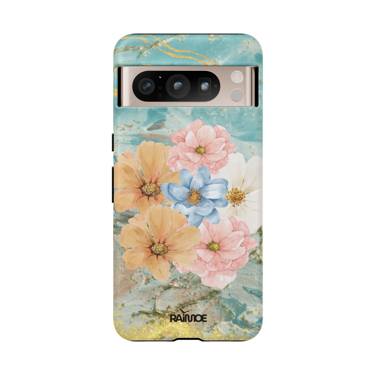 Golden Waves - Funda resistente mate para Google Pixel