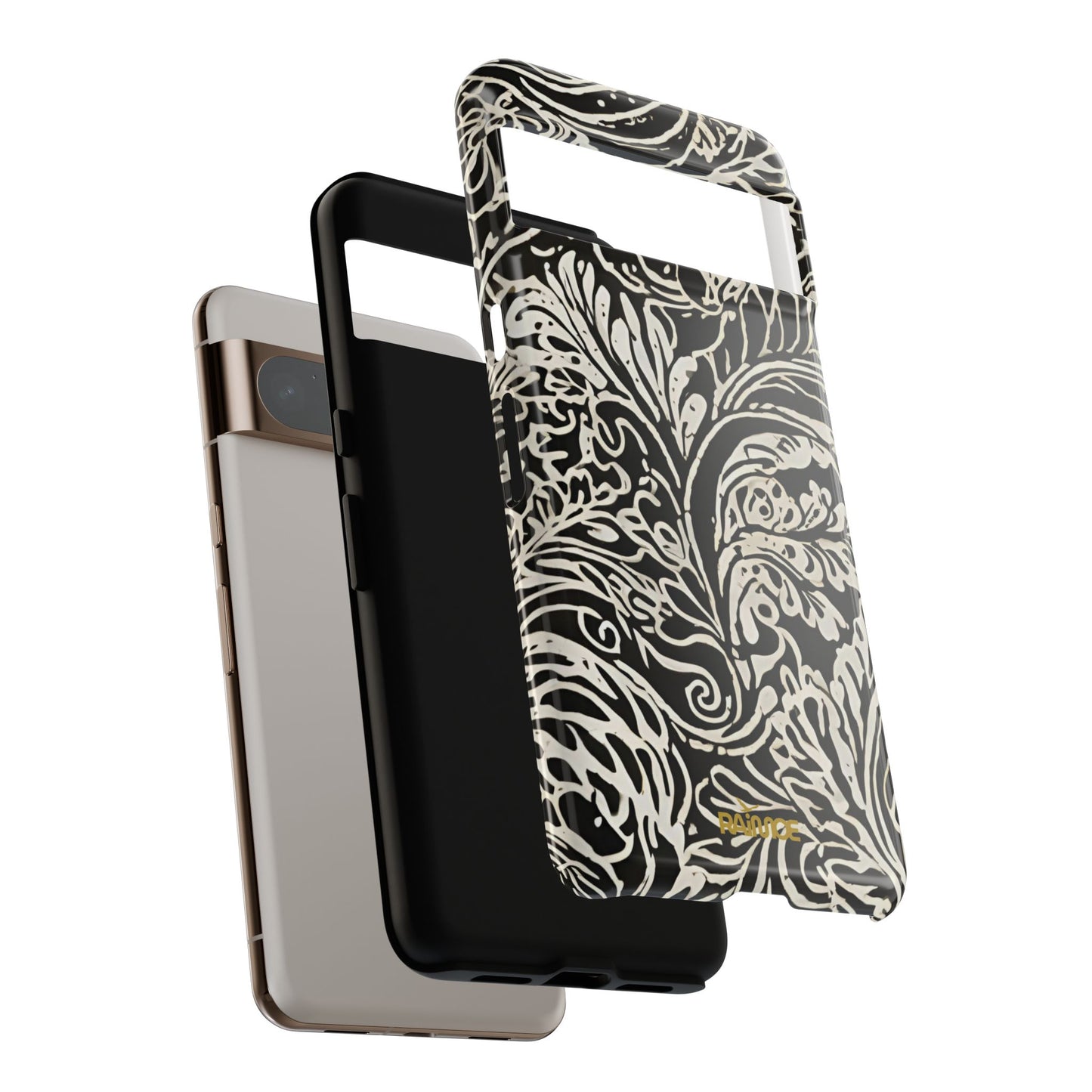 Funda resistente con diseño de hoja de arce para Google Pixel (brillante)