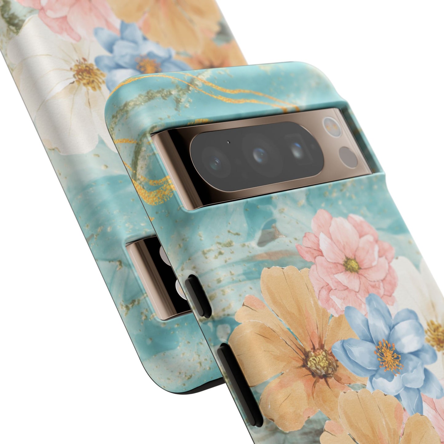 Golden Waves - Funda resistente mate para Google Pixel